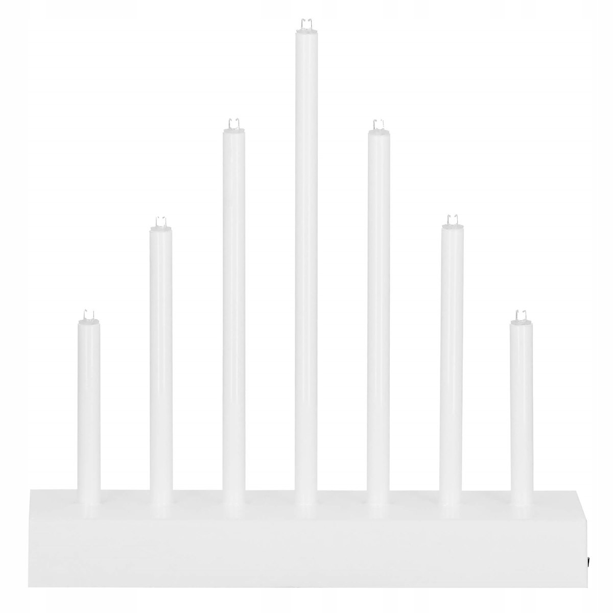 Lumanari decorative de Craciun, 7 becuri tip LED, culoare argintiu [10]