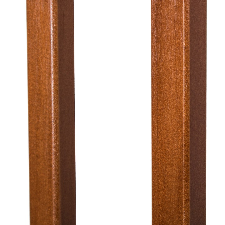 Poarta de siguranta Safety Gate pentru scari, ajustabila 90-96 cm, din otel si lemn, negru maro [3]