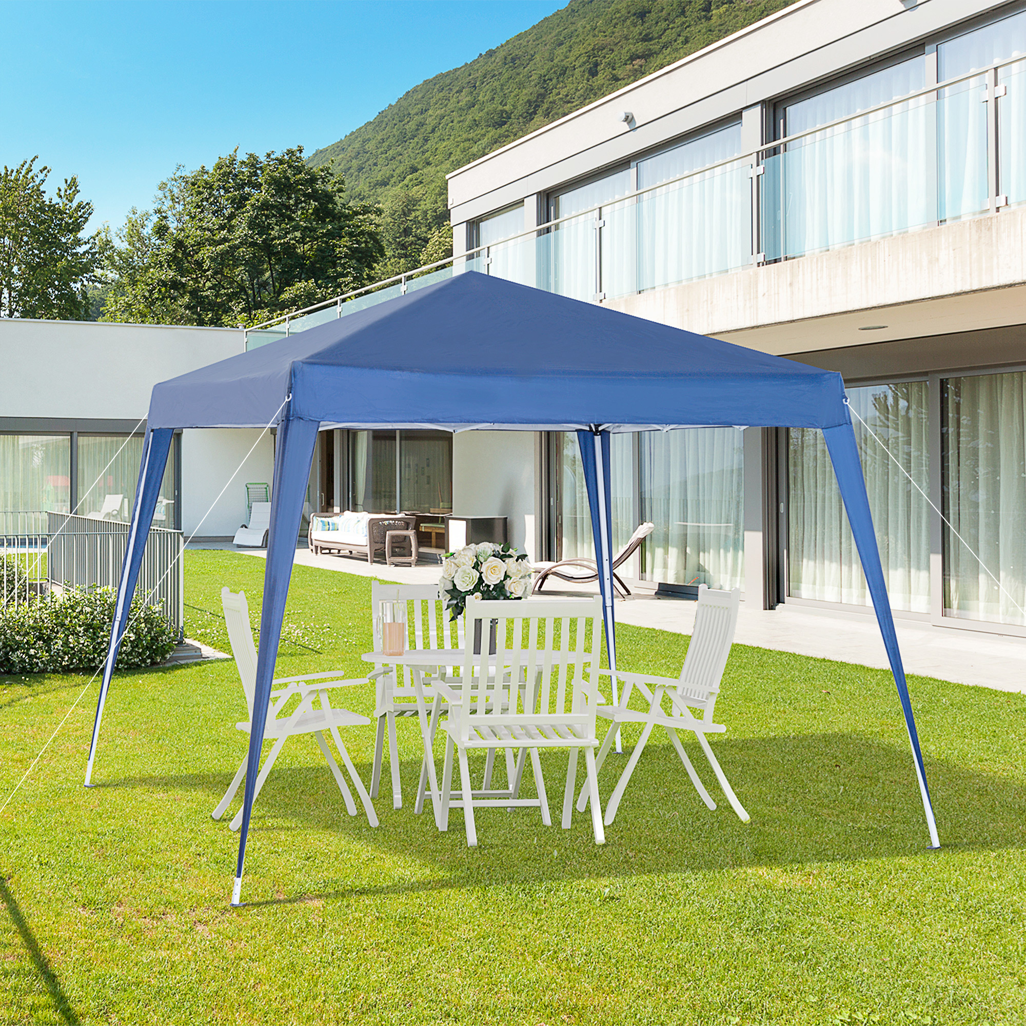  Foisor Pliabil 2.4x2.4m, Foisor de Gradina Structura [1]