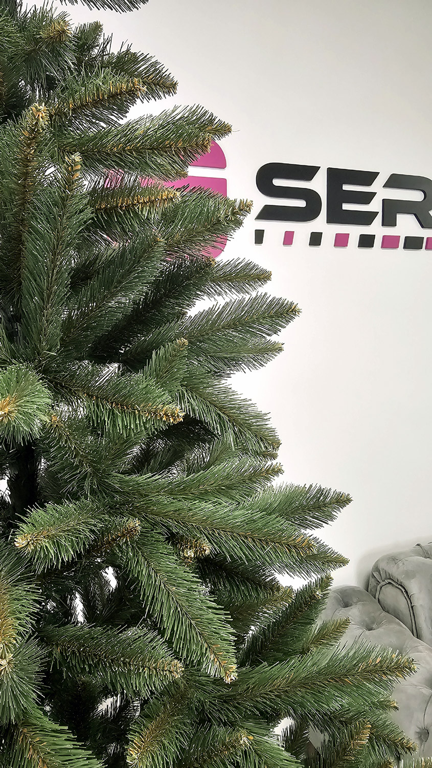 Brad artificial Christmas Deluxe by Sersimo, Victoria verde, 2D, 200cm [5]