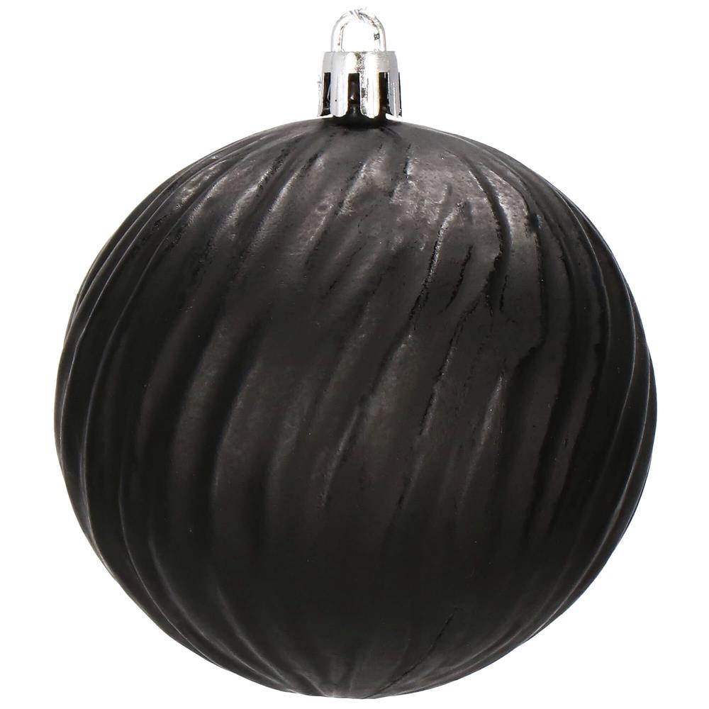 Set globuri de Craciun, 30 bucati, 8cm, 6 modele, negru [6]