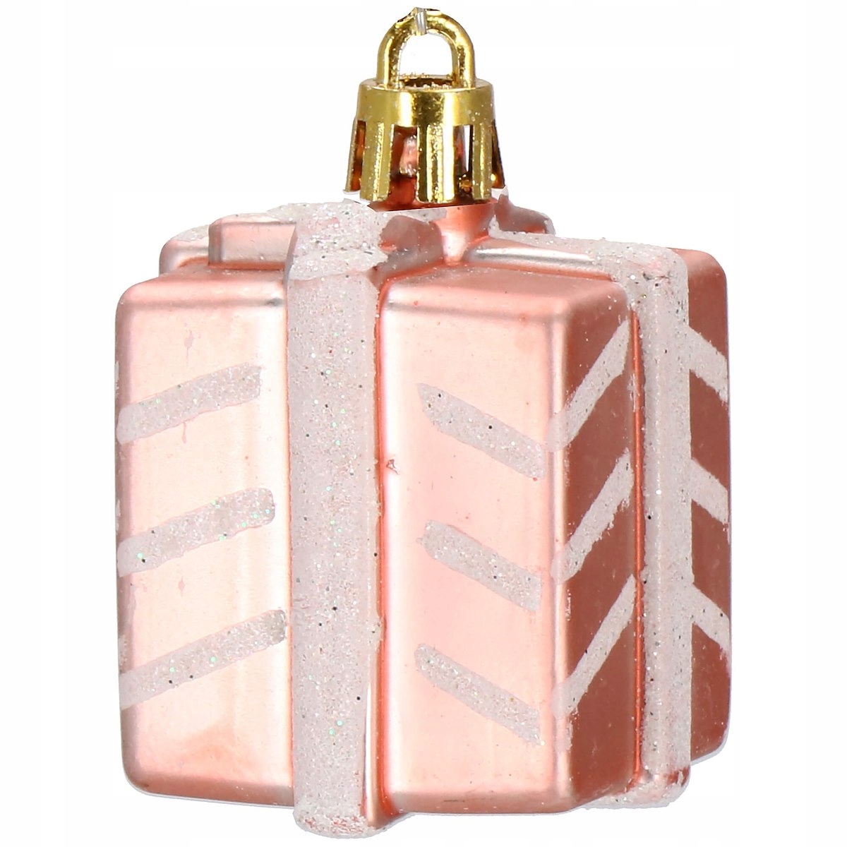 Set globuri si decoratiuni de Craciun, 77 piese, diverse dimensiuni, roz auriu [4]