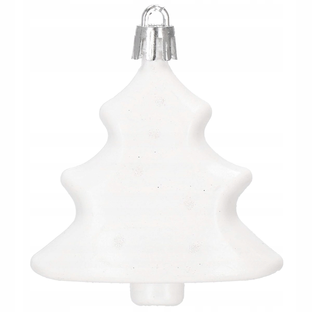 Set globuri si decoratiuni de Craciun, 72 piese, diverse dimensiuni, alb [6]