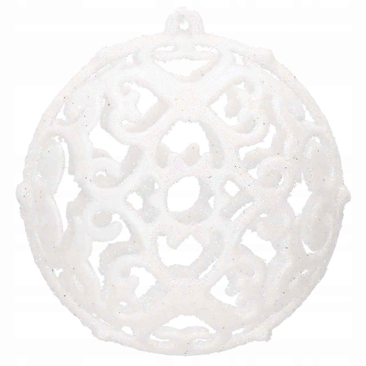 Set globuri si decoratiuni de Craciun, 101 piese, diverse dimensiuni, alb [5]