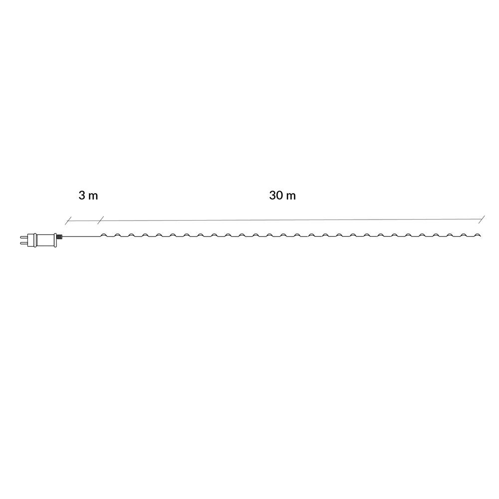 (DL) Instalatie lumina decorativa cu 300 LED-uri, telecomanda, 30m, iluminare alba [14]