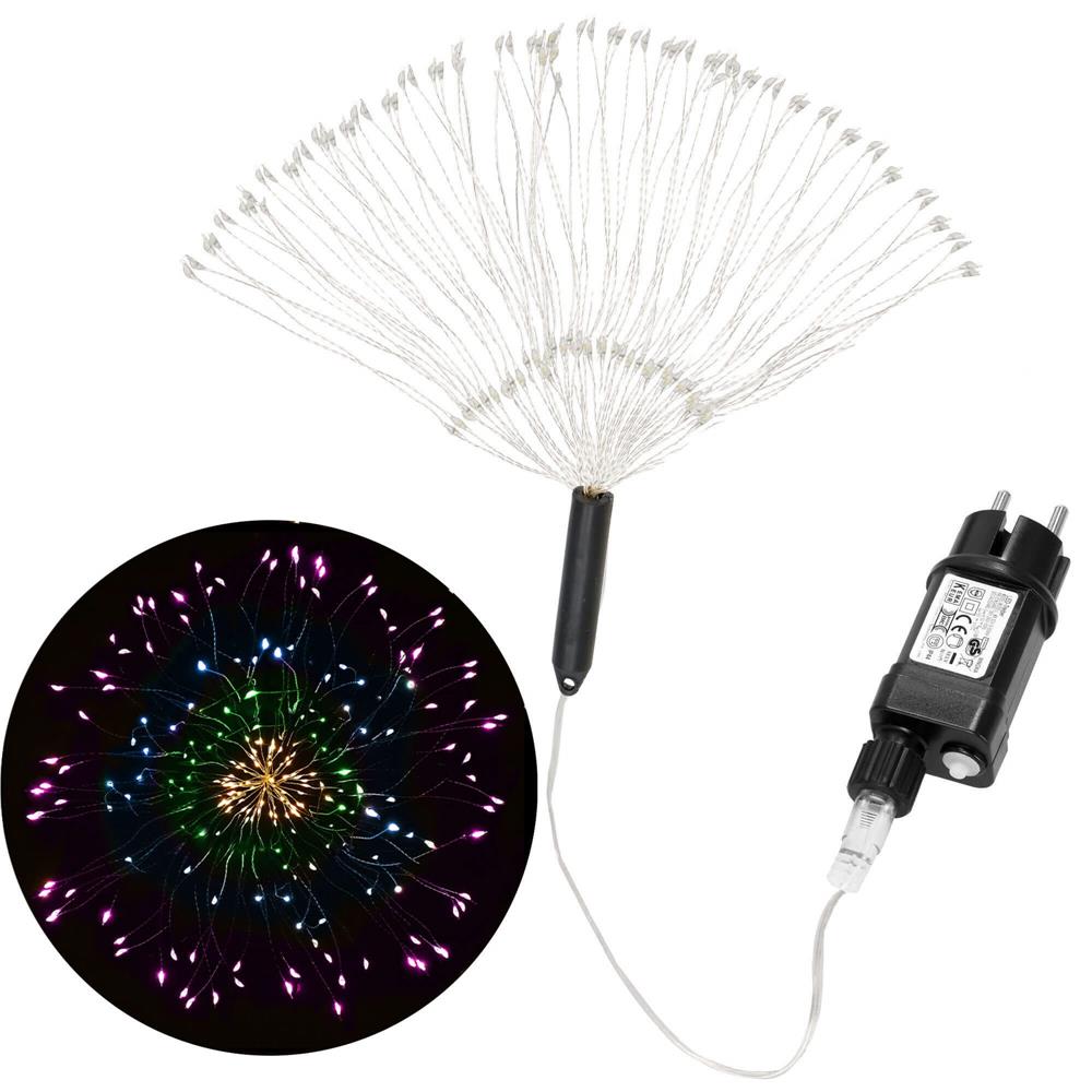 (DL) Instalatie lumina decorativa STAR cu 100 LED-uri, diametru 40cm, telecomanda, iluminare multicolora [5]