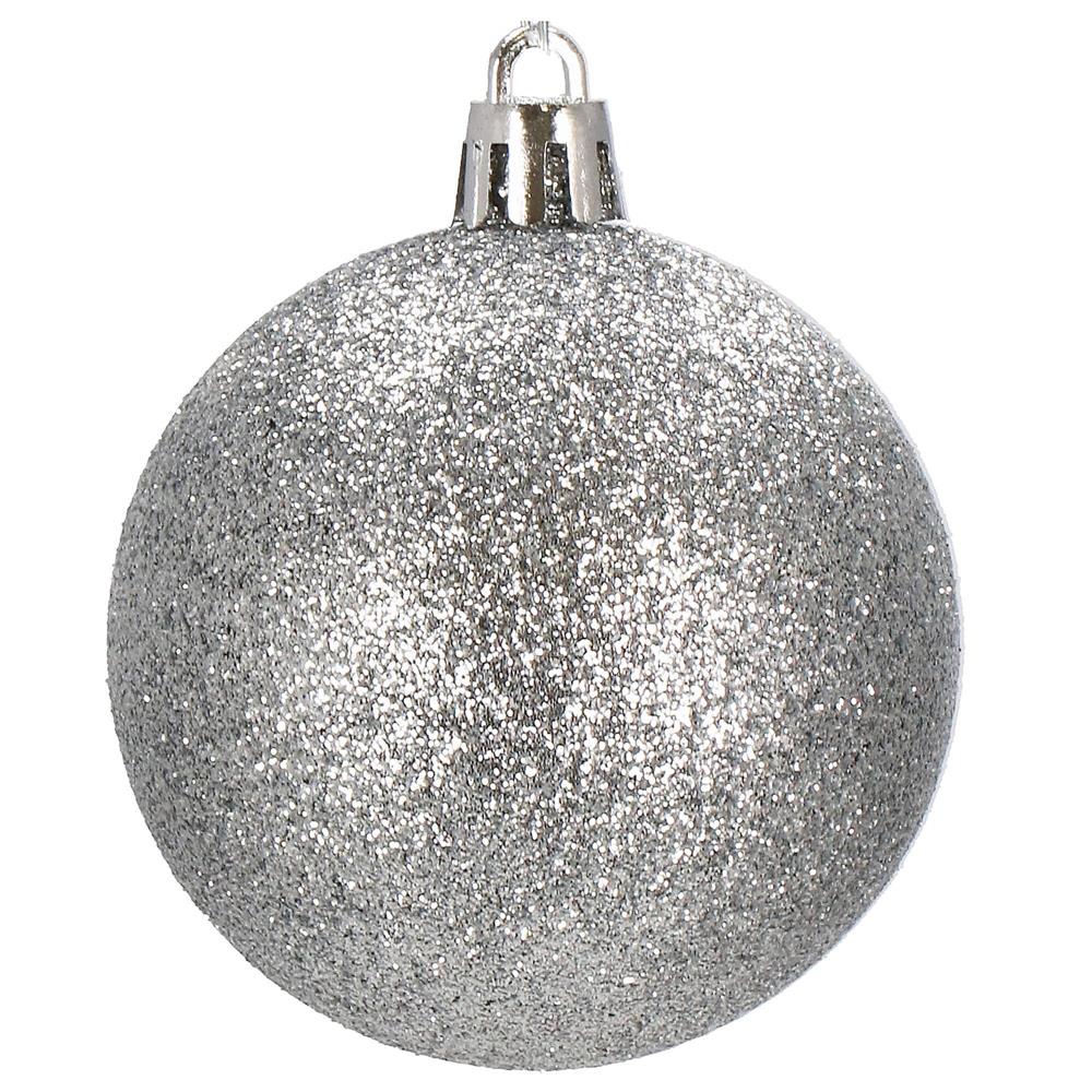 Set globuri de Craciun, 30 bucati, 3 modele, 3cm, argintiu [6]