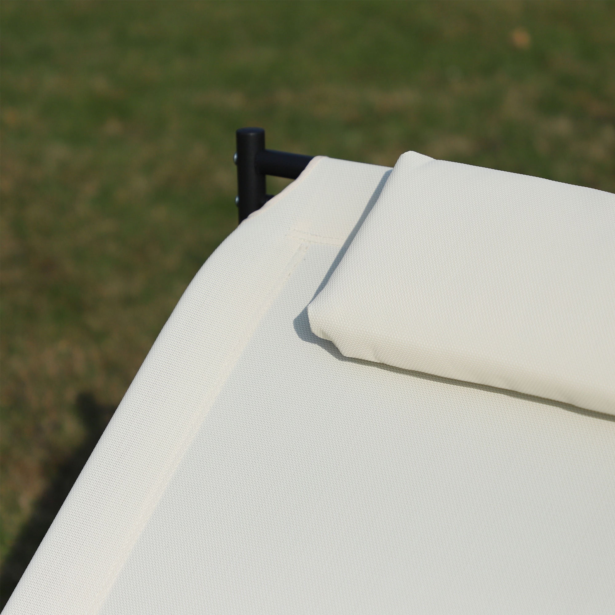  Pat sezlong de Gradina Tip Balansoar 2 Locuri, din Textilene [7]