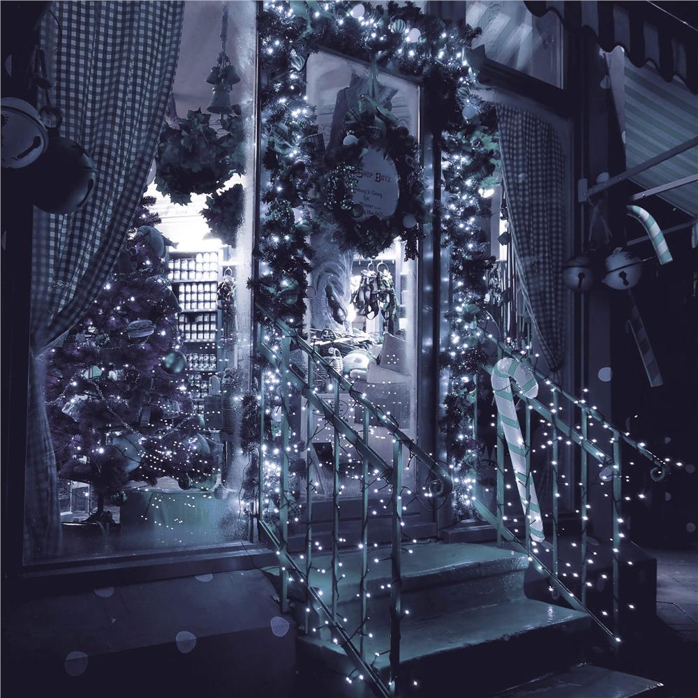 Instalatie lumini pentru bradul de Craciun, 91,5 metri, 1500 LED-uri, alb rece [5]