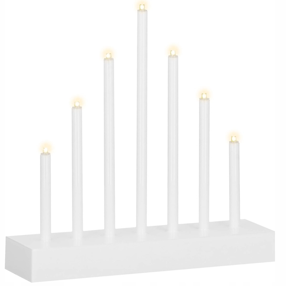 Lumanari decorative de Craciun, 7 becuri tip LED, culoare argintiu [12]