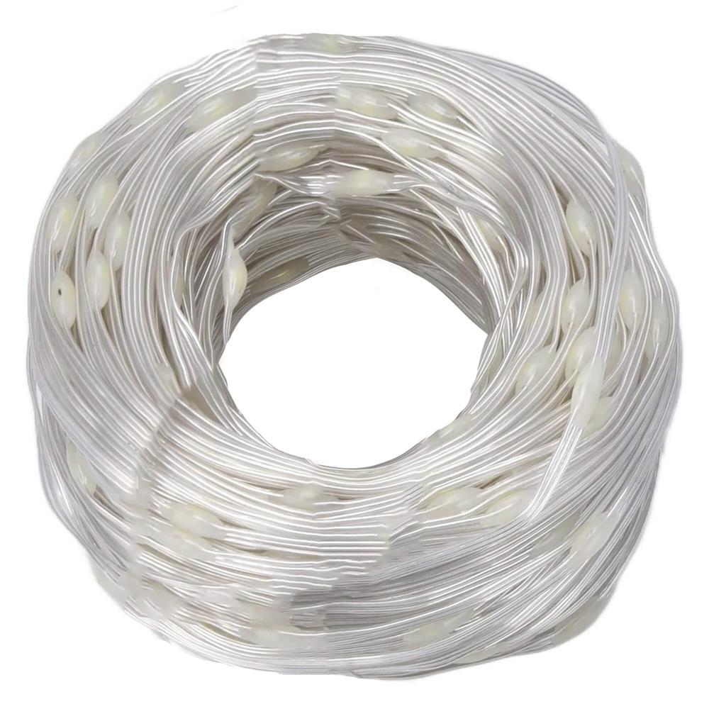 Ghirlanda luminoasa tip perdea 300 LED-uri, 3x3m, pentru interior, cu telecomanda, alb cald (galben) [7]