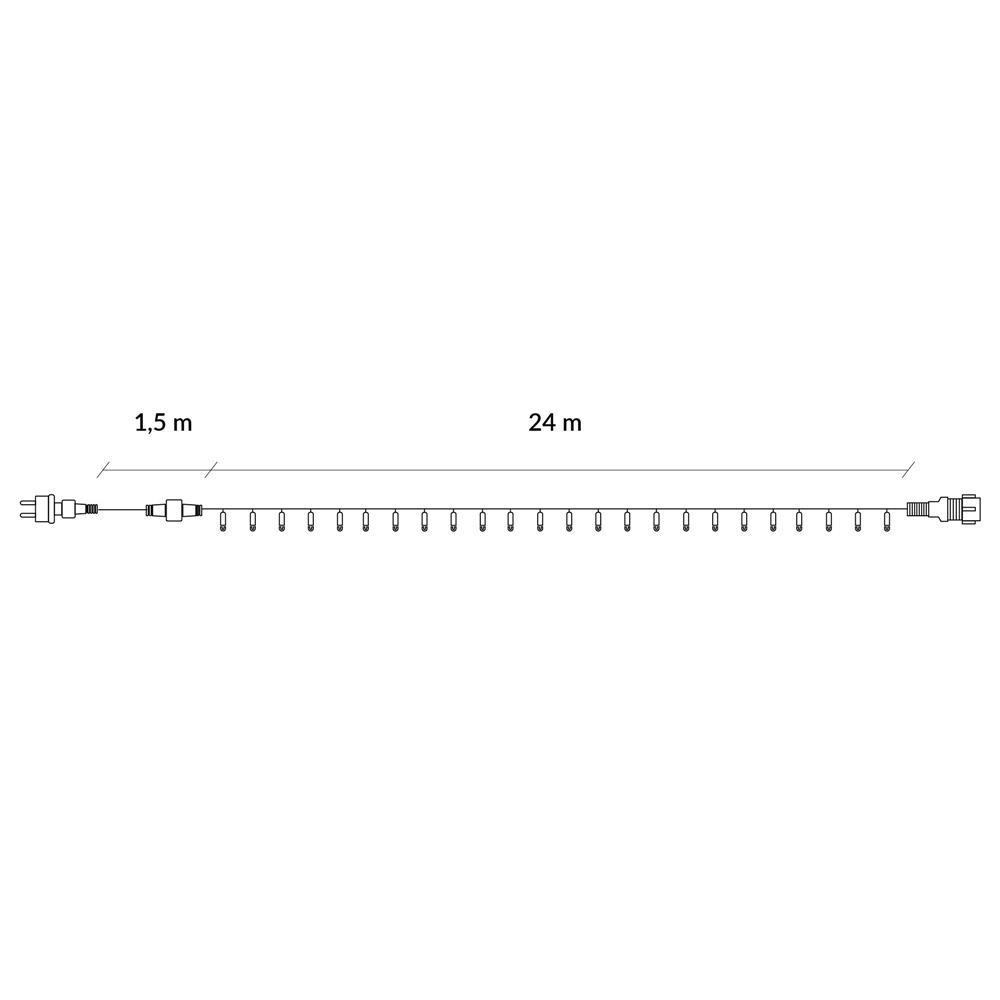 Instalatie lumini pentru bradul de Craciun, 25,5 metri, 300 LED-uri cu flash, albastru [13]