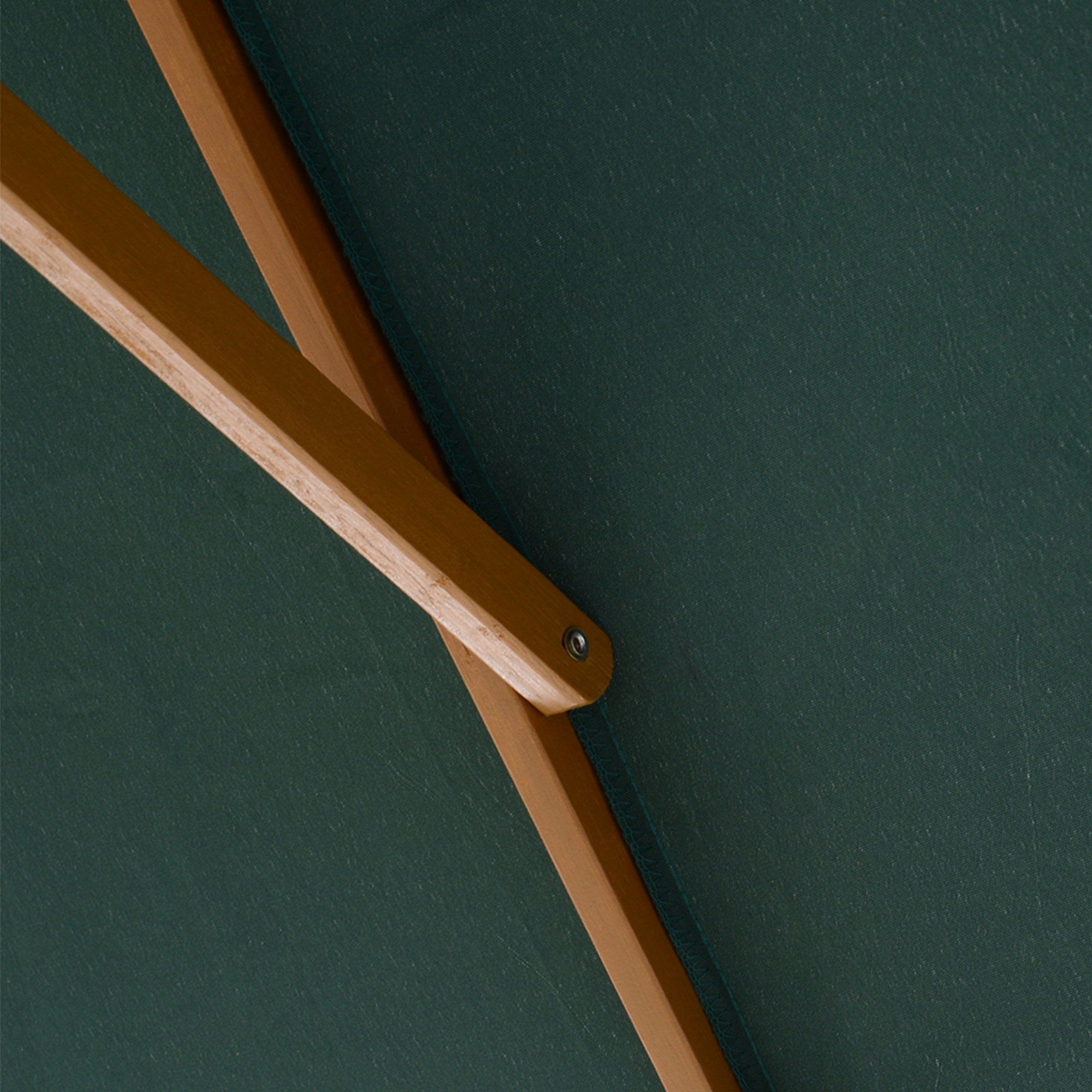  Umbrela din Lemn pentru Extern Gradina 2X3M Verde [6]