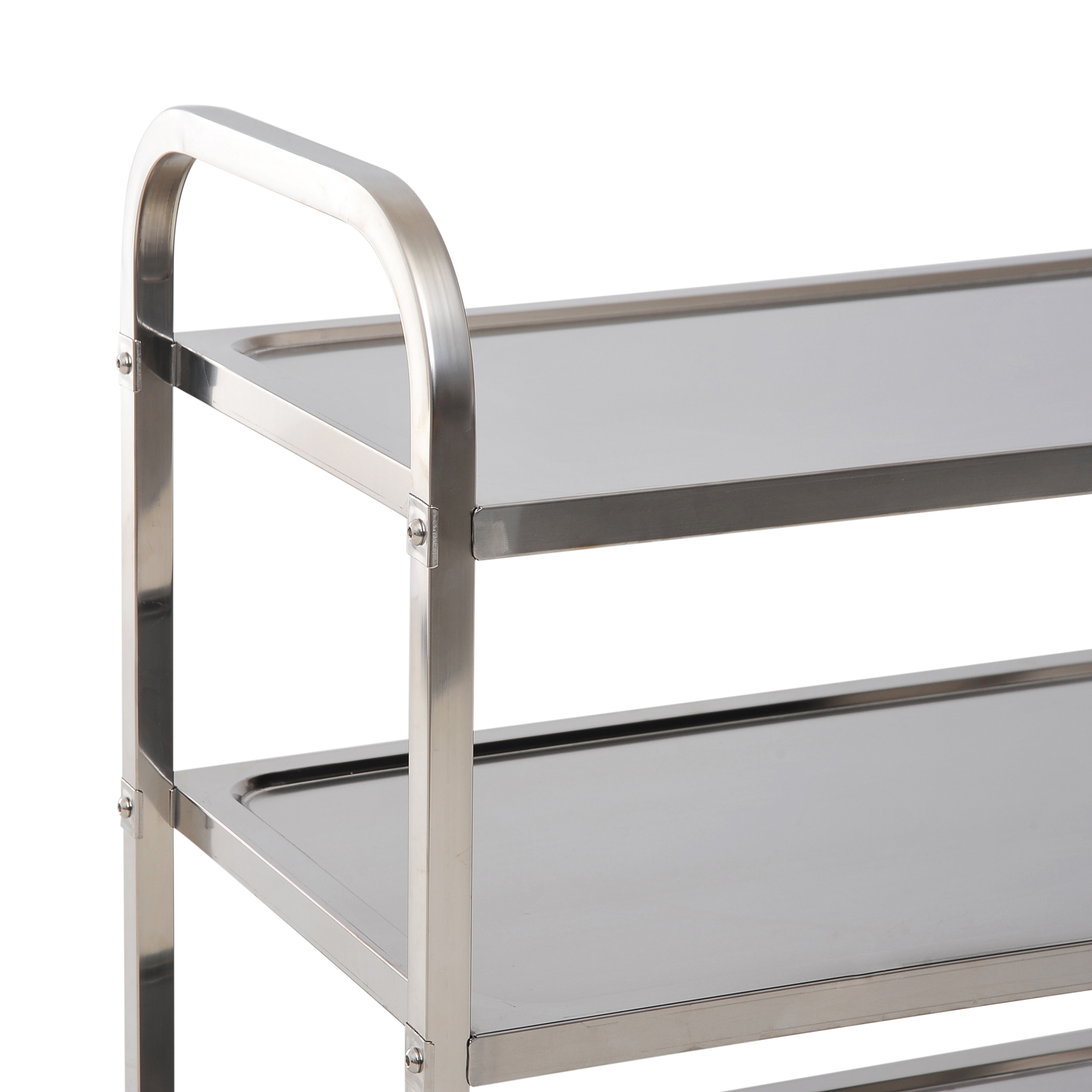  Carucior Pentru Bucatarie 3 Rafturi in Otel Inox 85x45x90cm [7]