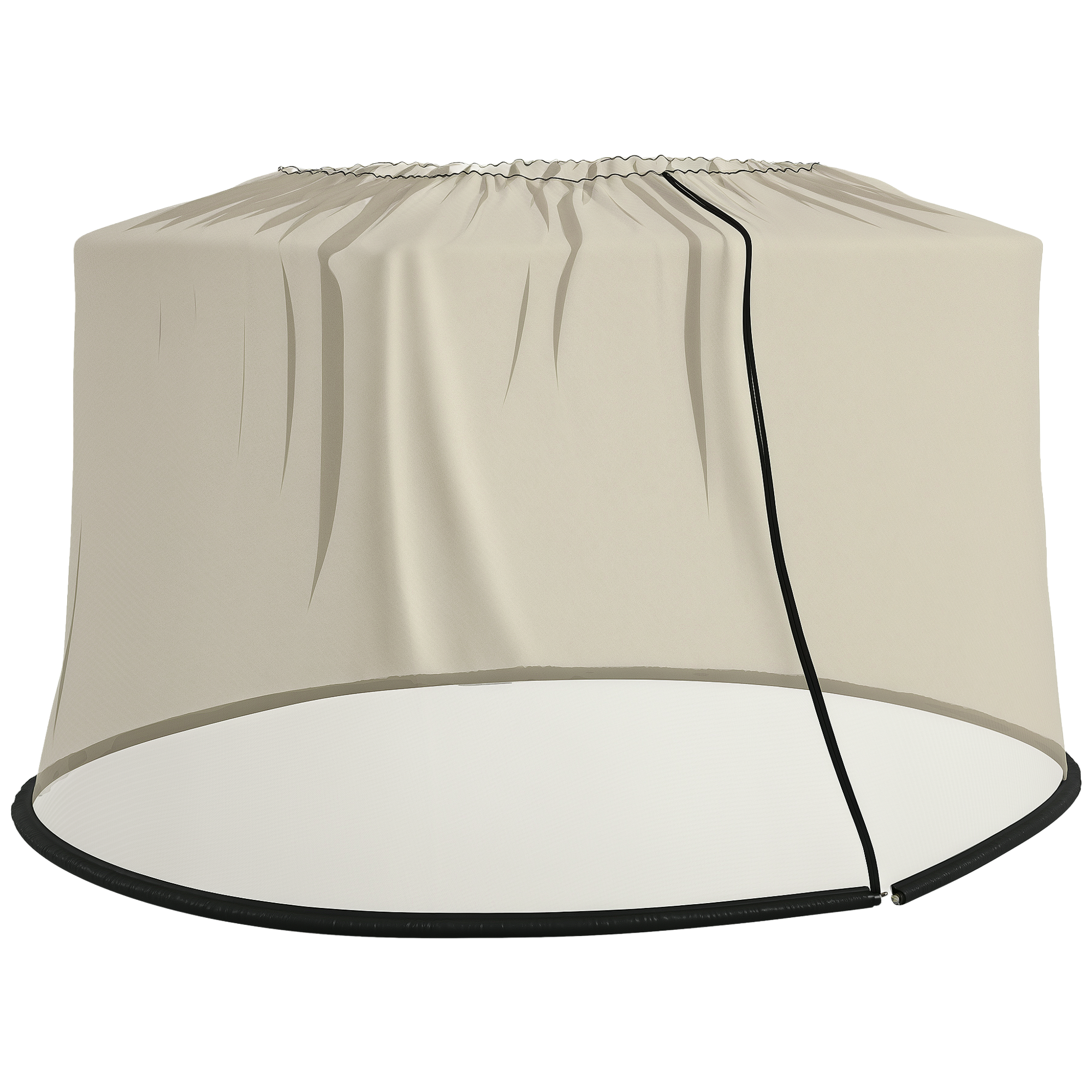 Umbrele -  Plasa de tantari pentru Umbrela cu Ochiuri Dense si Deschidere cu Fermoar, 3x2,3 m, Bej