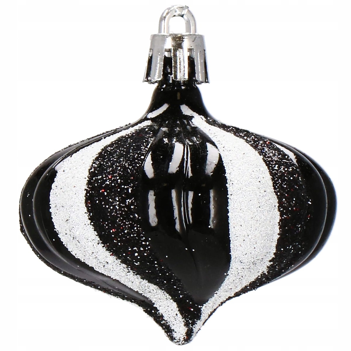 Set globuri si decoratiuni de Craciun, 77 piese, diverse dimensiuni, negru [7]