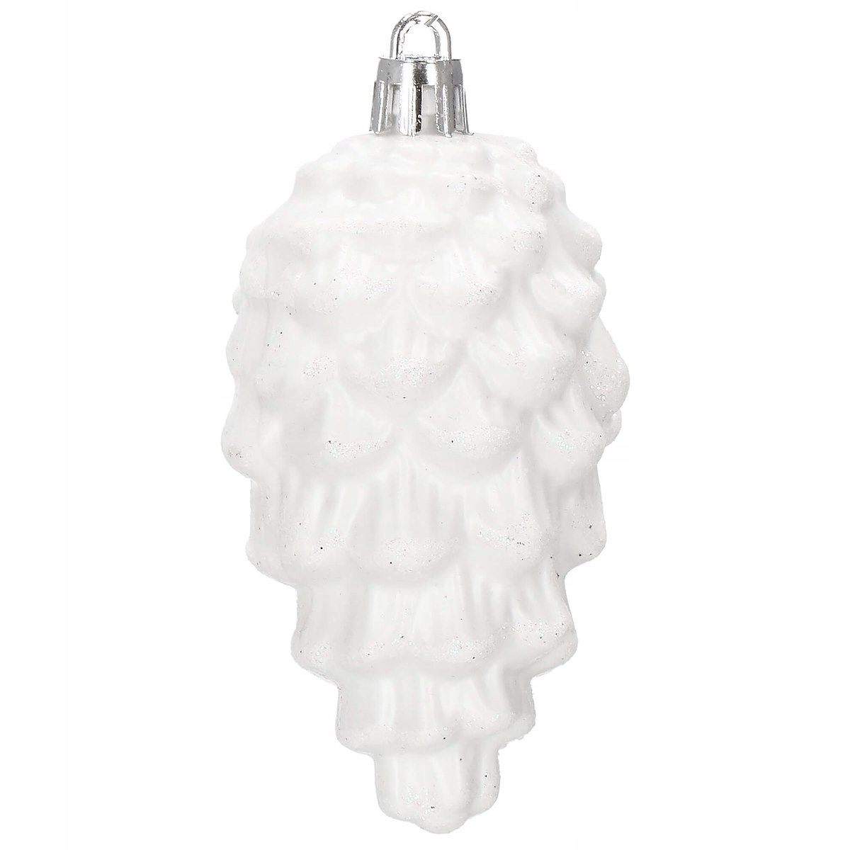 Set globuri si decoratiuni de Craciun, 72 piese, diverse dimensiuni, alb [7]