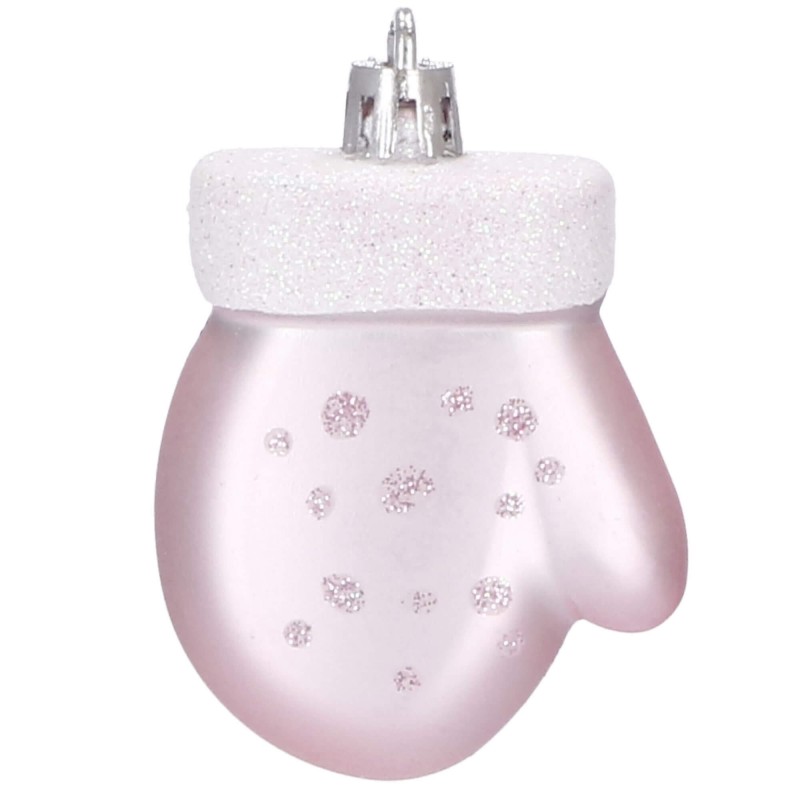 Set globuri si decoratiuni de Craciun, 77 piese, diverse dimensiuni, roz [7]