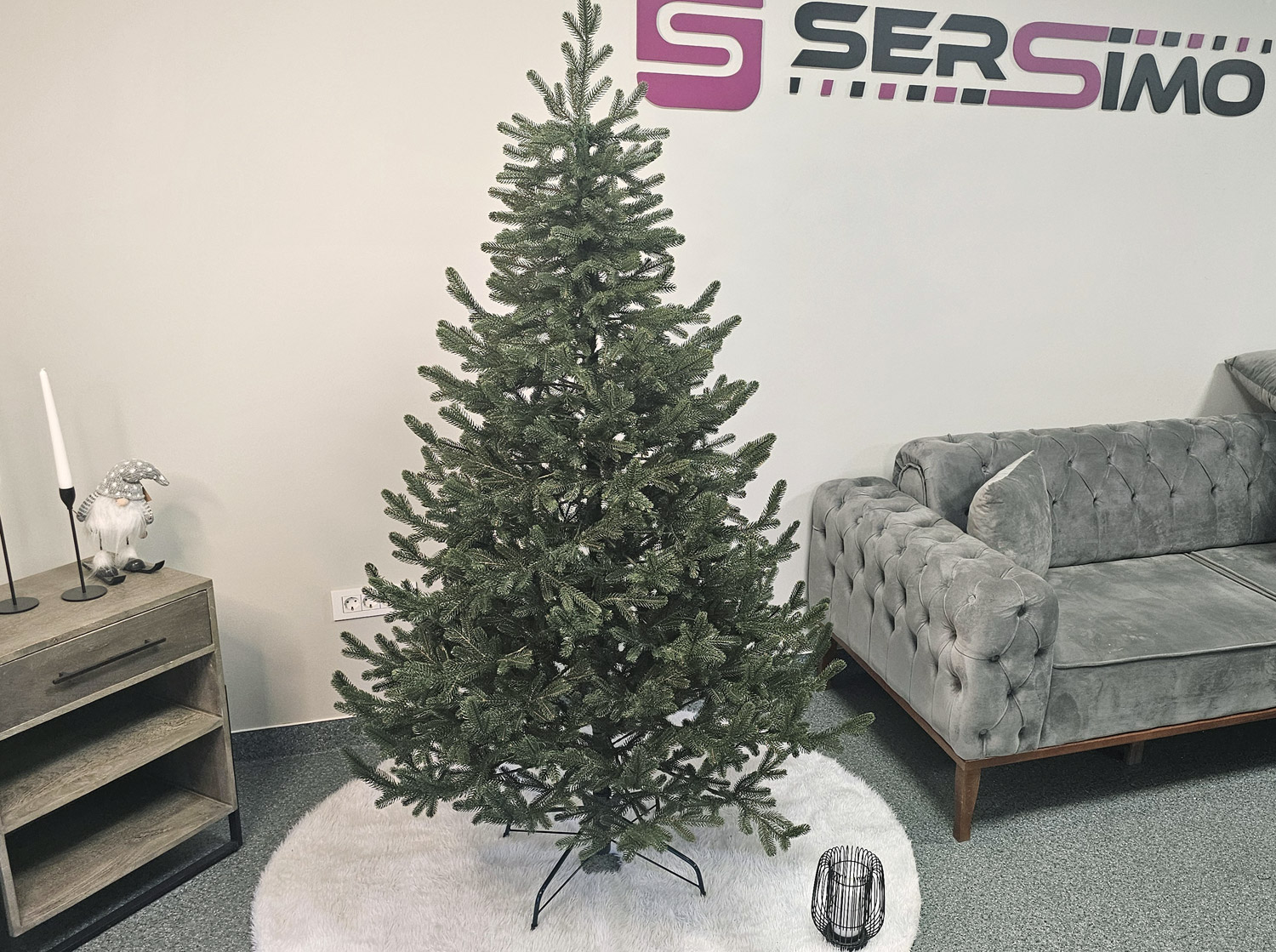 Brad artificial Christmas Deluxe by Sersimo, Viena verde, 3D, 180cm [10]