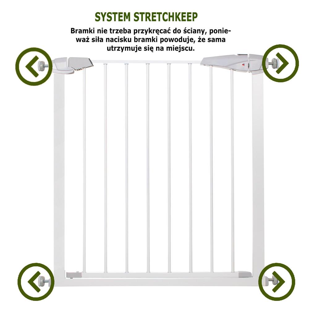 Poarta de siguranta Safety Gate pentru scari, ajustabila 97-106 cm, din otel, alba [6]