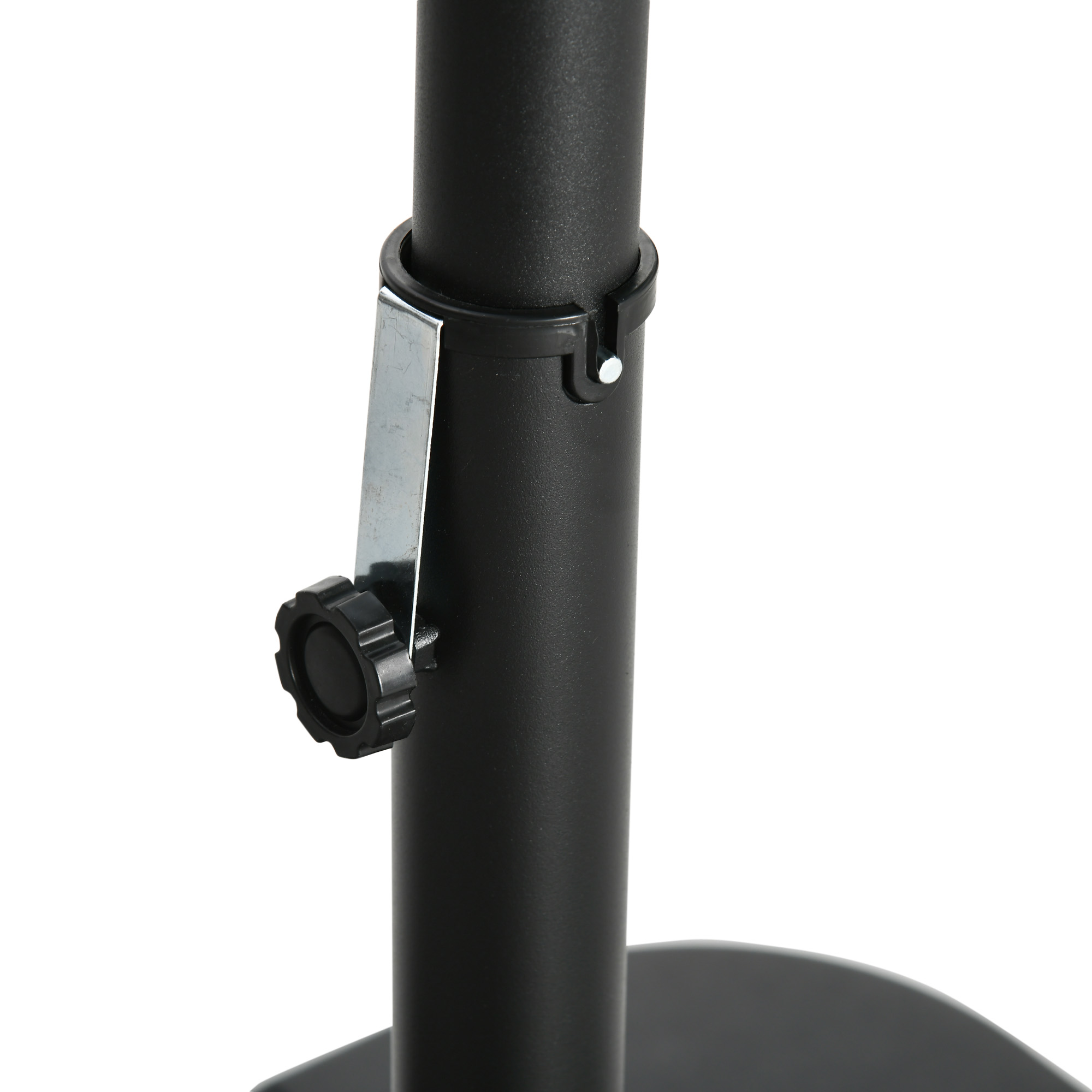  Umbrela de Soare cu Plasa de tantari, Deschidere cu Manivela si Baza Transversala, 295x295x240 cm, Gri [6]