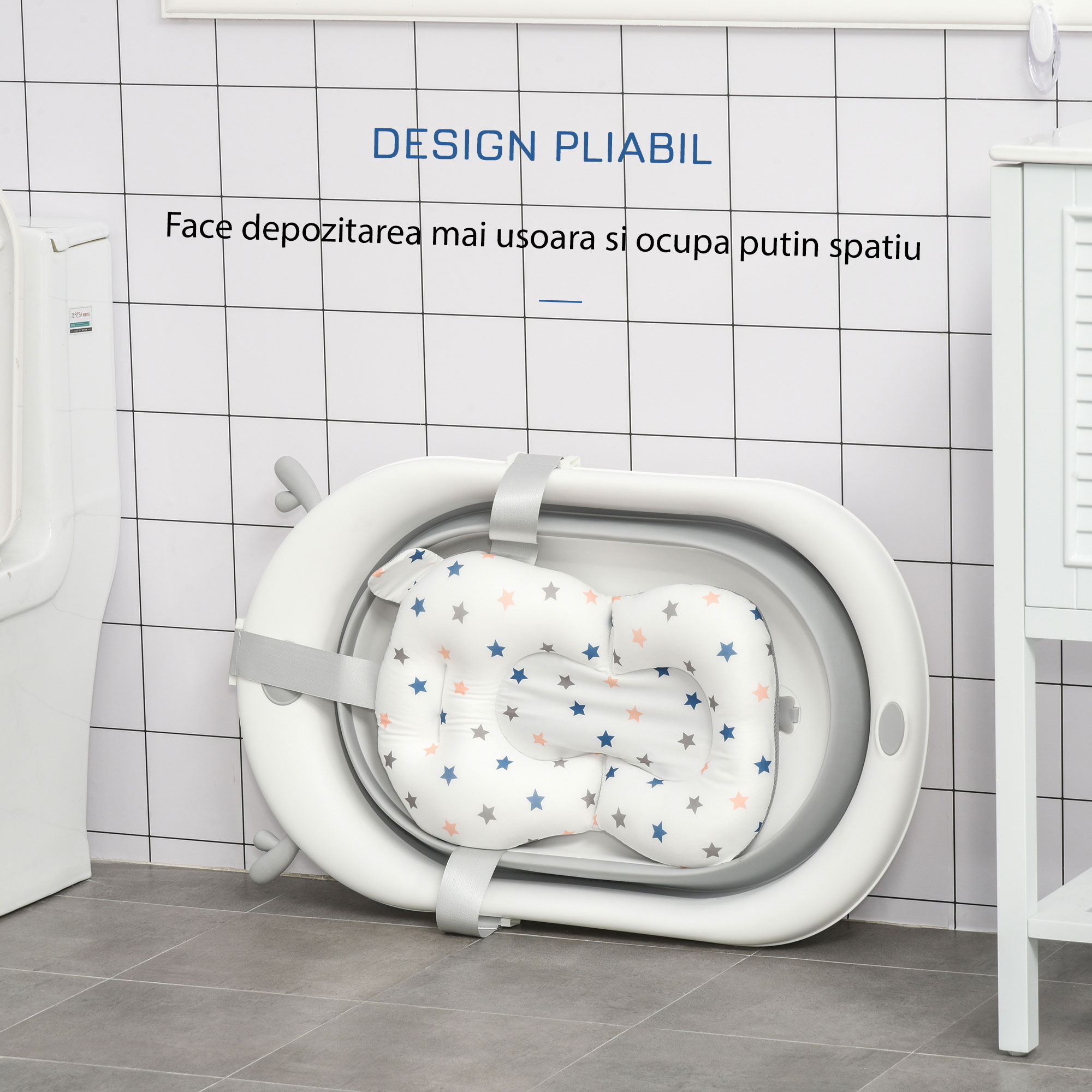  Cadita Pliabila Bebelusi - Cu Perna & Indicator Temperatura [3]