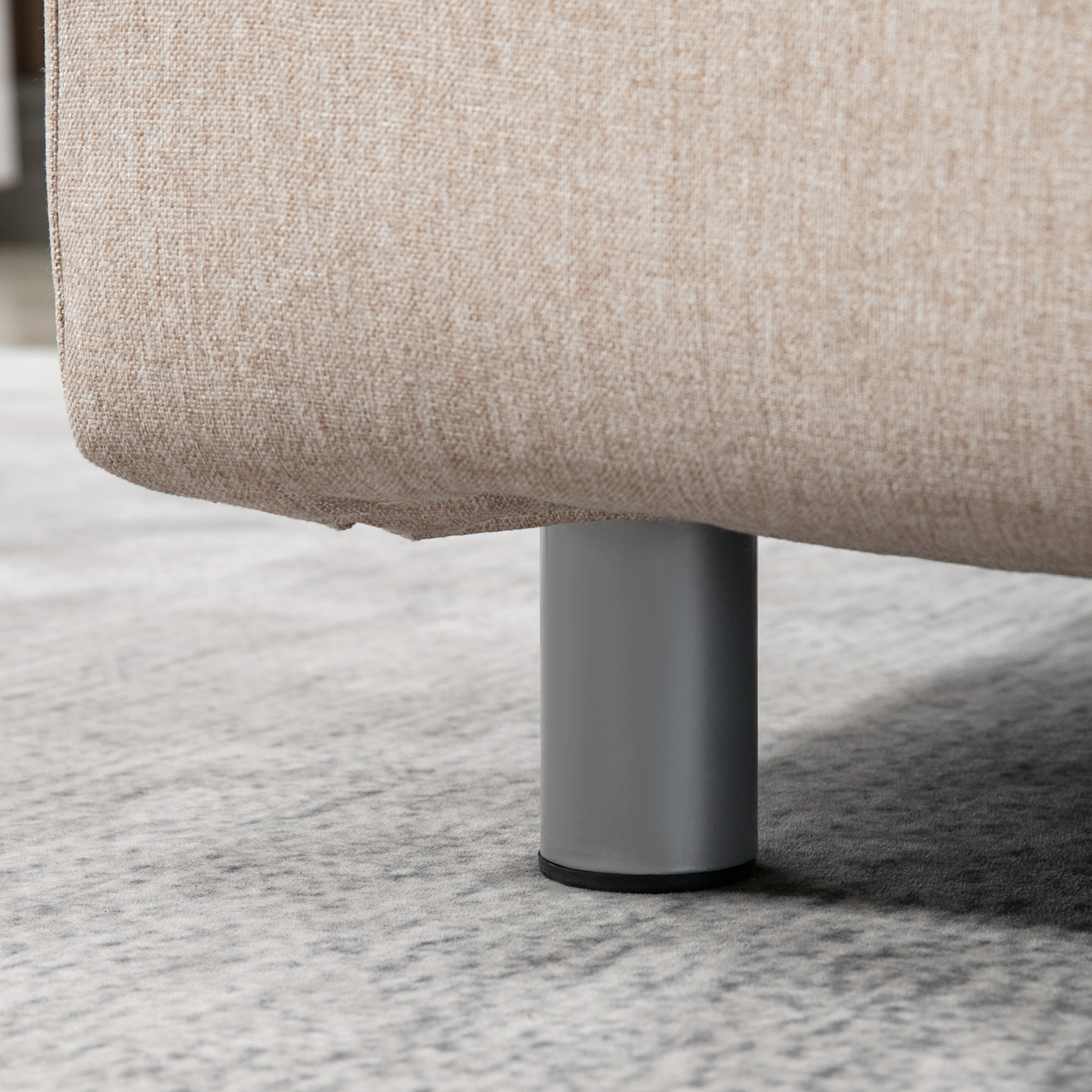  Canapea Extensibila 2 Locuri - Otel & Material, 4 Perne Crem [7]