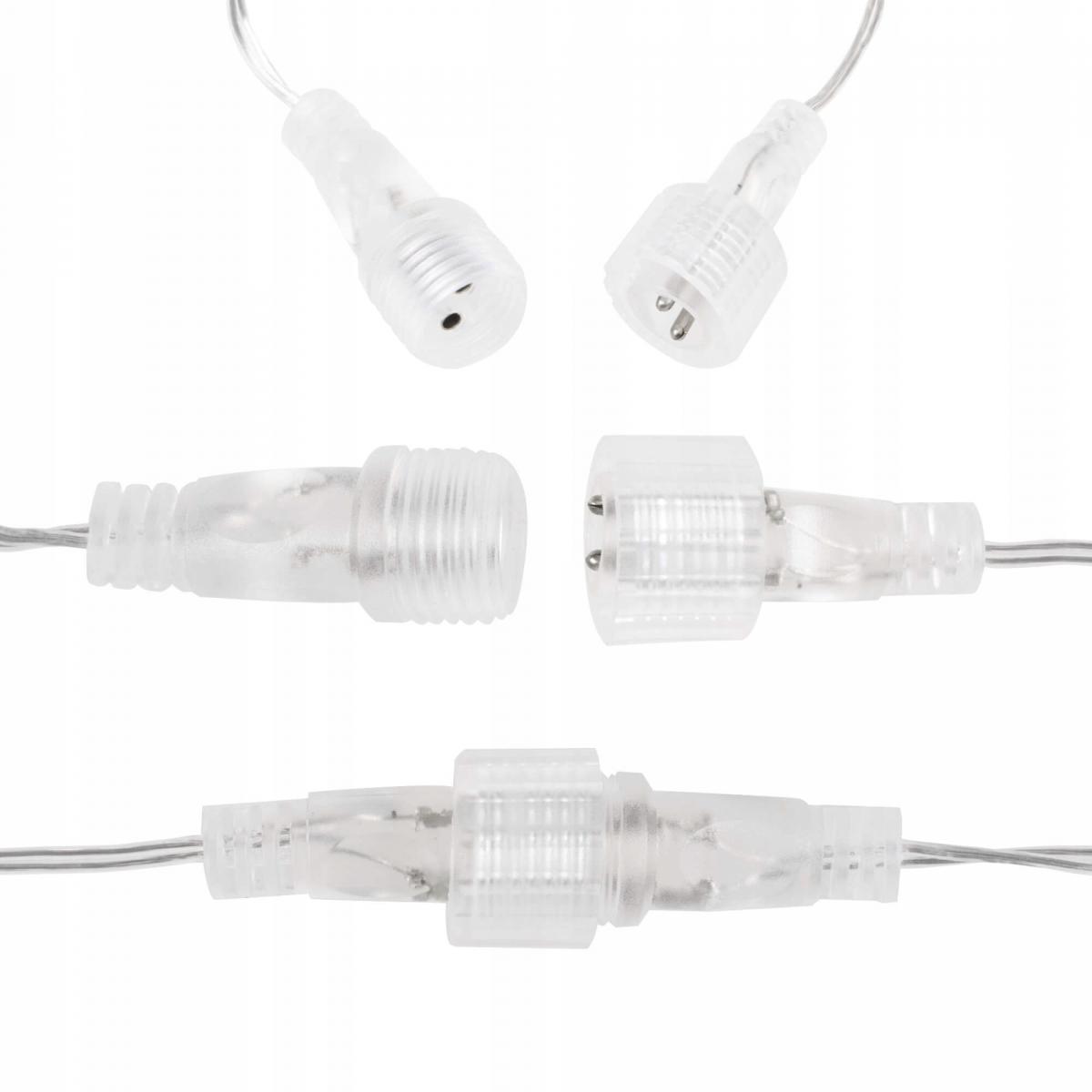 (DL) Instalatie lumina tip perdea cu 92 LED-uri, 2m, pentru interior/exterior, stelute iluminare alba [14]