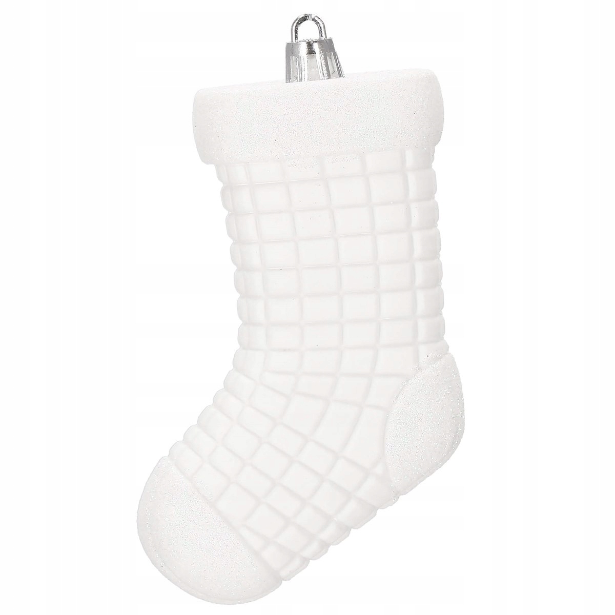 Set globuri si decoratiuni de Craciun, 72 piese, diverse dimensiuni, alb [8]