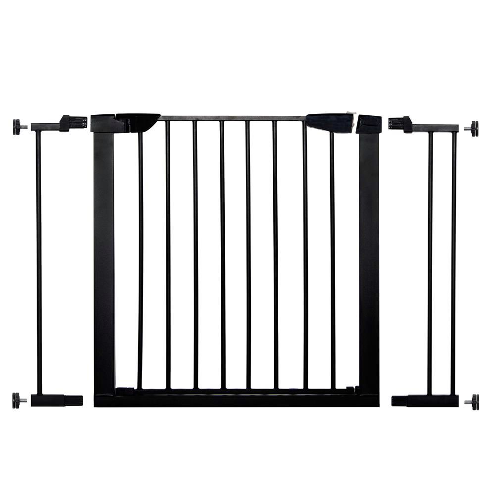 Mobila - Poarta de siguranta Safety Gate pentru scari, ajustabila 97-103 cm, din otel, neagra