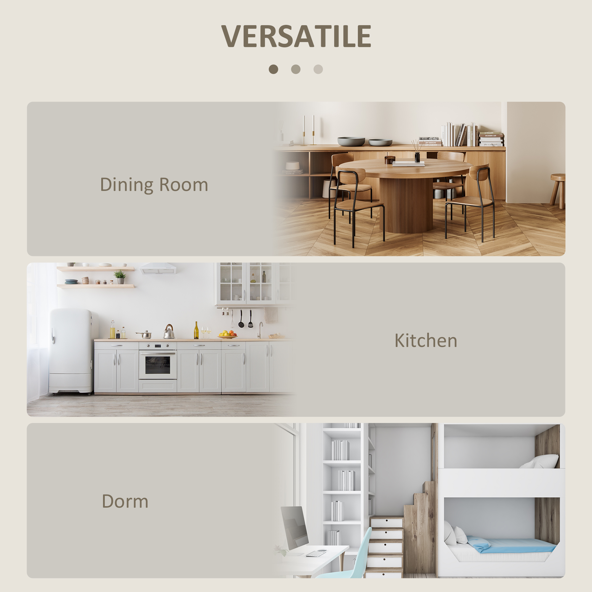  Masa pliabila pentru sufragerie cu 2 extensii, masa consola compacta din lemn, culoare stejar [5]