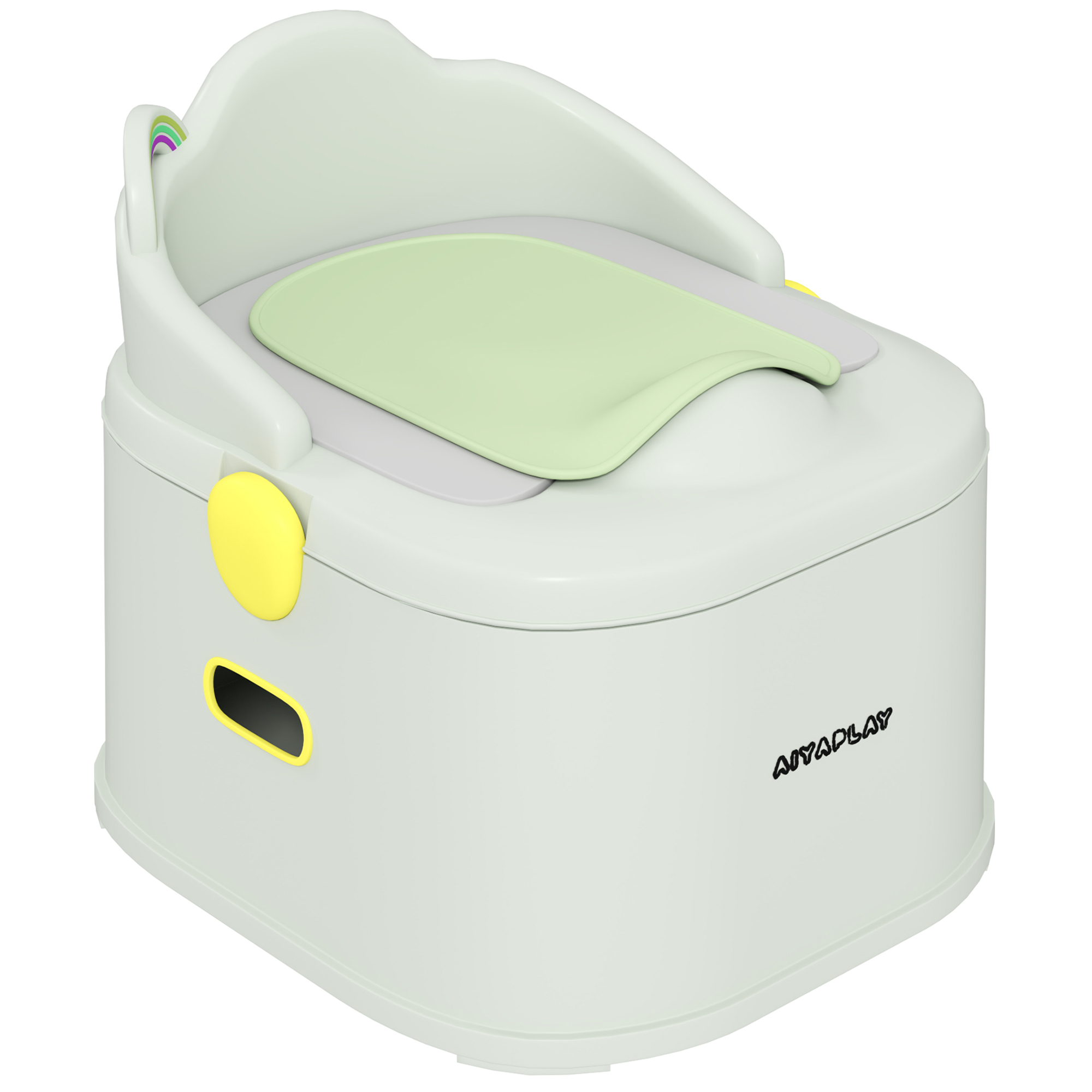 Dormitor & birou -  Olita pentru Copii 3 in 1 cu Recipient Detasabil si Captuseala, Varsta 6 Luni-6 Ani, Gri