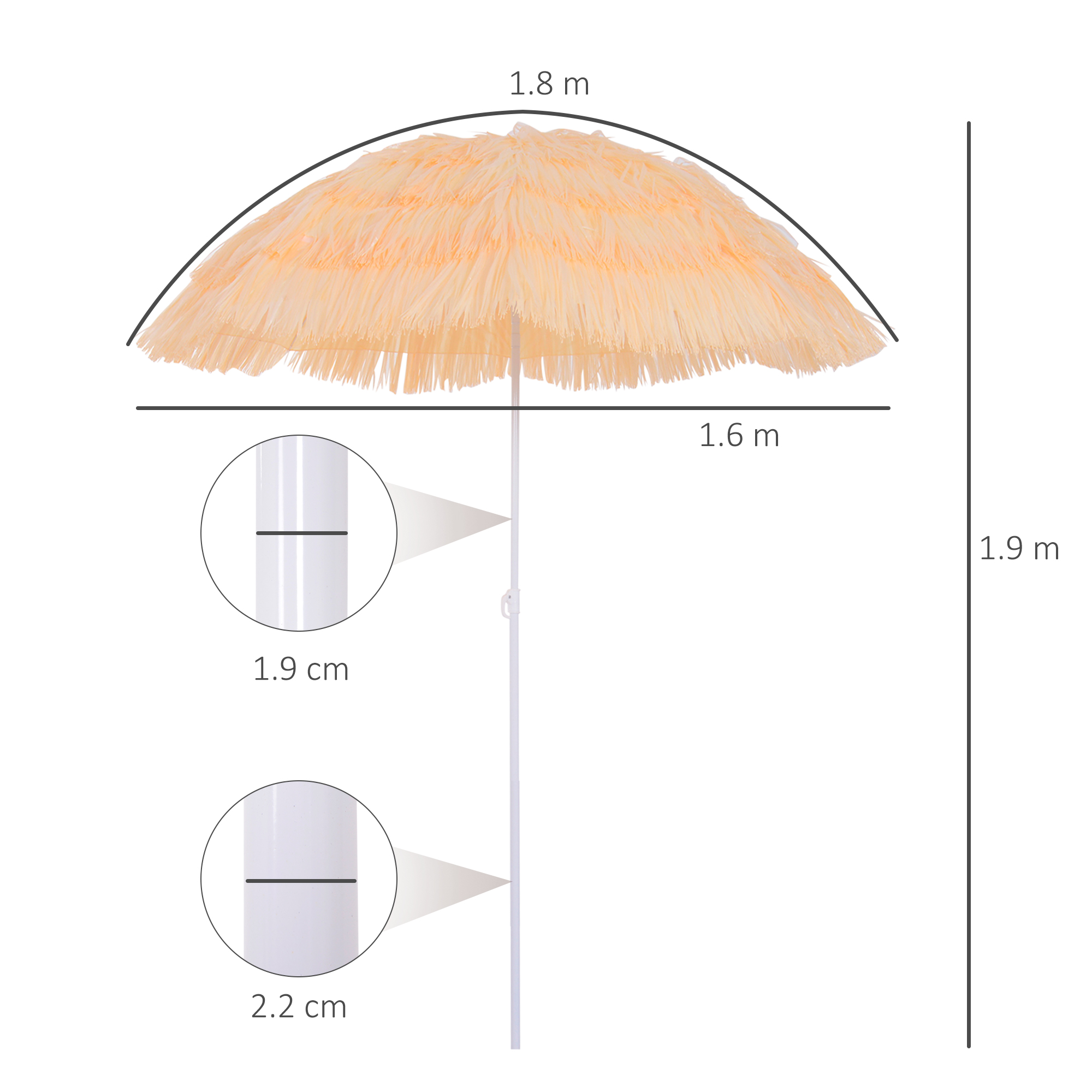  Umbrela Portabila pentru Gradina/Mare, Impermeabila [2]