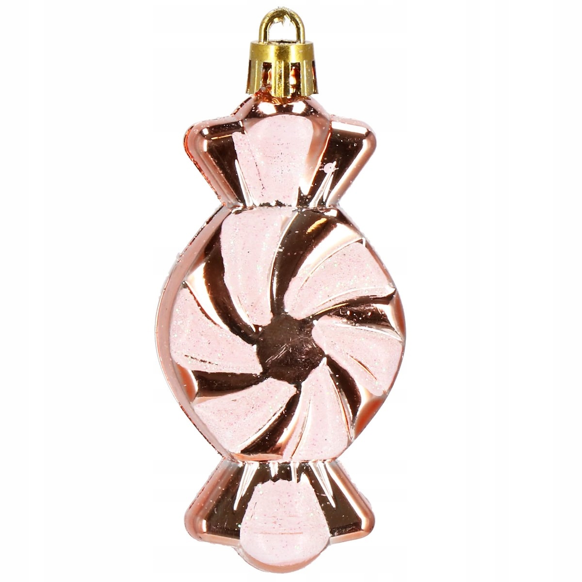 Set globuri si decoratiuni de Craciun, 77 piese, diverse dimensiuni, roz auriu [8]