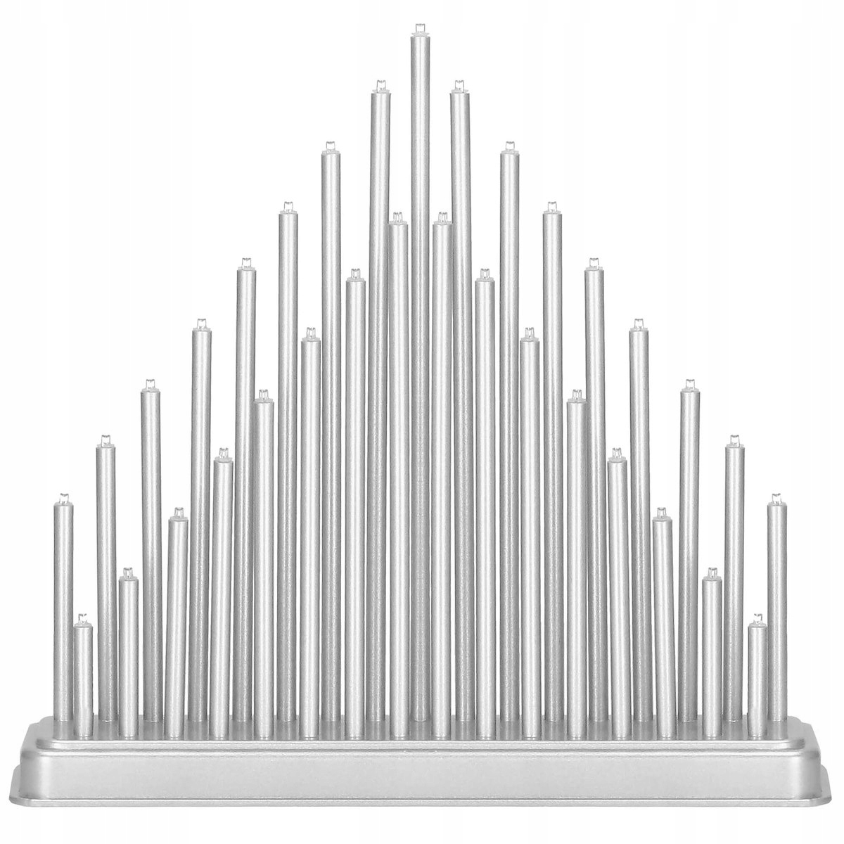 Lumanari decorative de Craciun, 33 becuri tip LED, culoare argintiu [8]