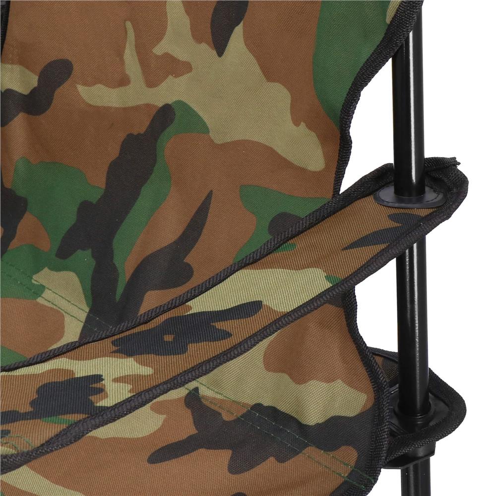 Scaun pliabil camping sau pescuit, suport pahar, 80x40x45cm, camuflaj [9]