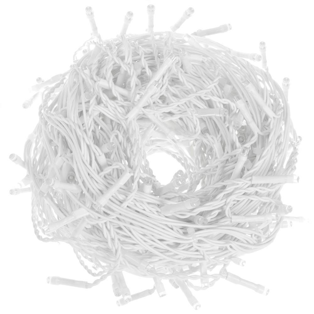 Ghirlanda luminoasa tip perdea 300 LED-uri, 12m, pentru interior/exterior, cu flash, iluminare galbena [9]