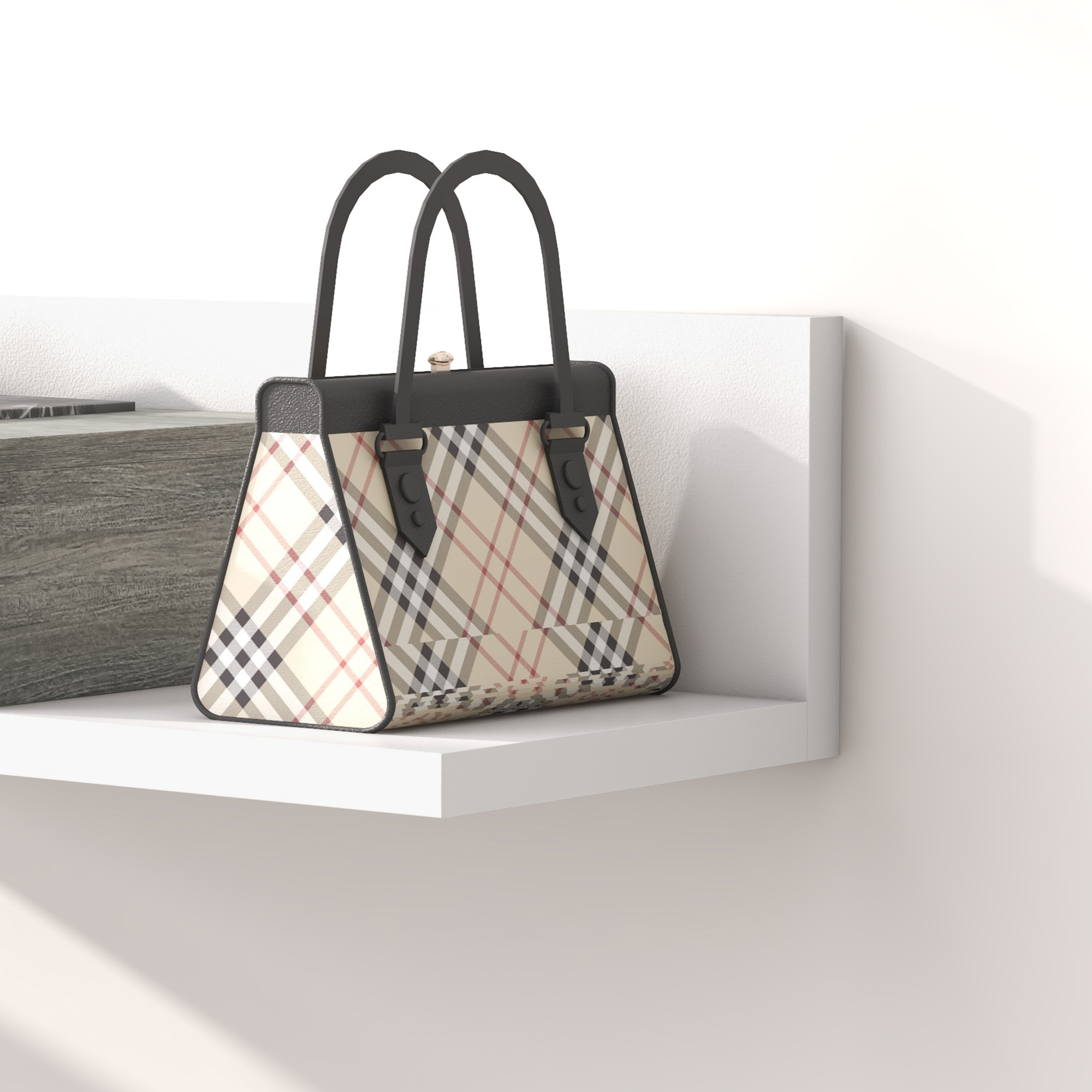  Mobilier Hol 2-in-1 cu Oglinda si Sertar 75x35x75 cm⁠ - Gri [6]