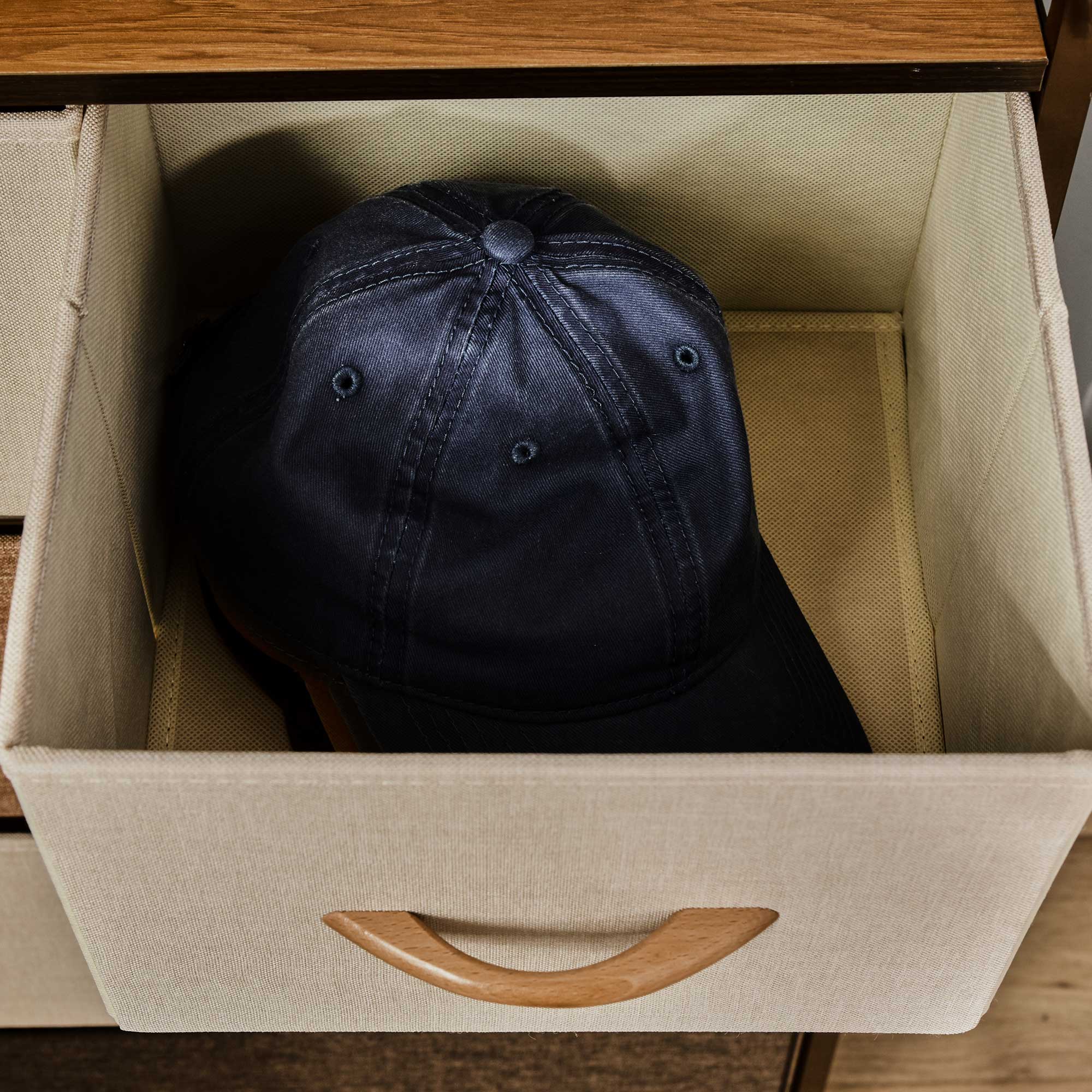  Comoda cu 5 sertare pliabile din material textil Raft din MDF 58x29x99cm [7]