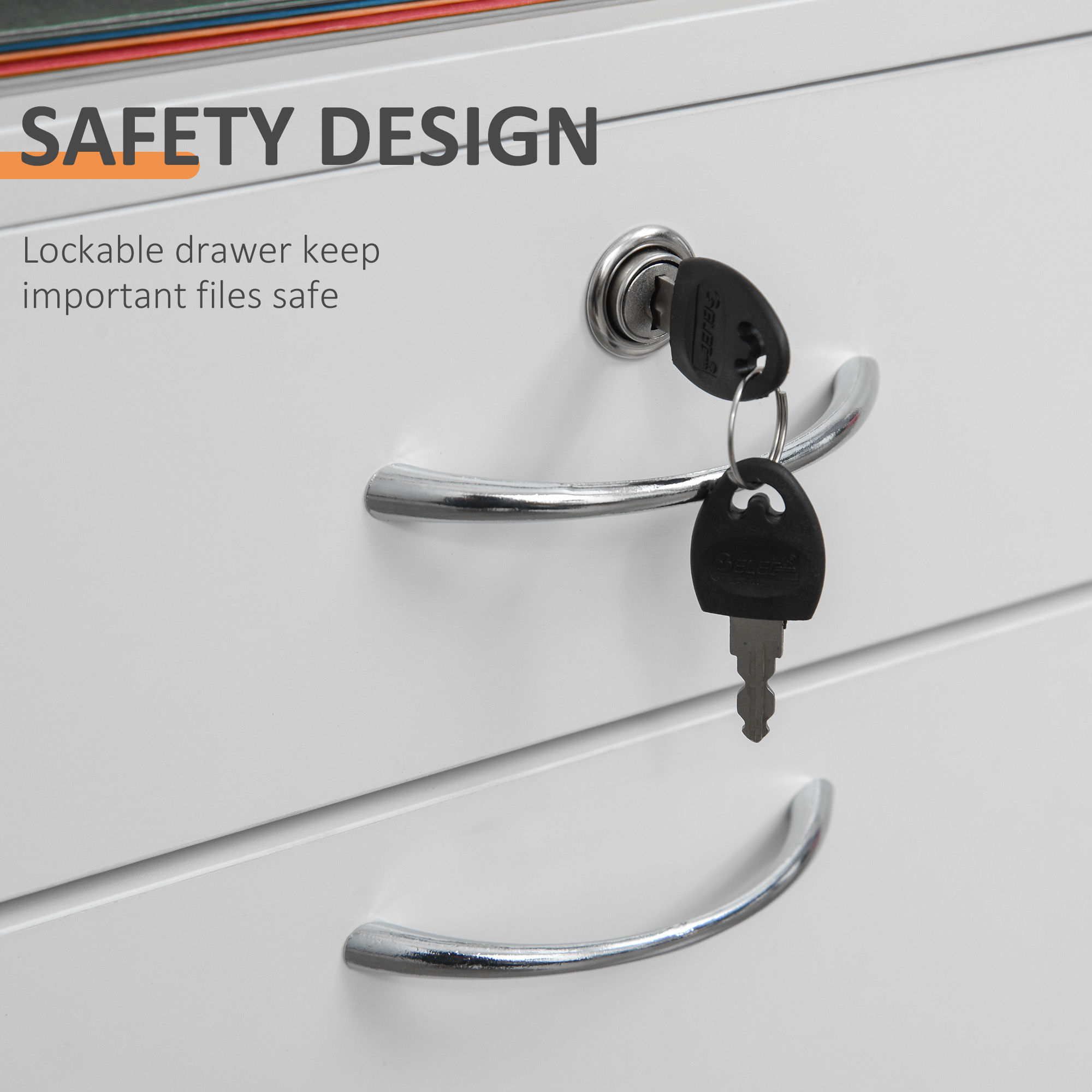  comoda din lemn, cu sertar, 40x35x60 cm, alb [6]