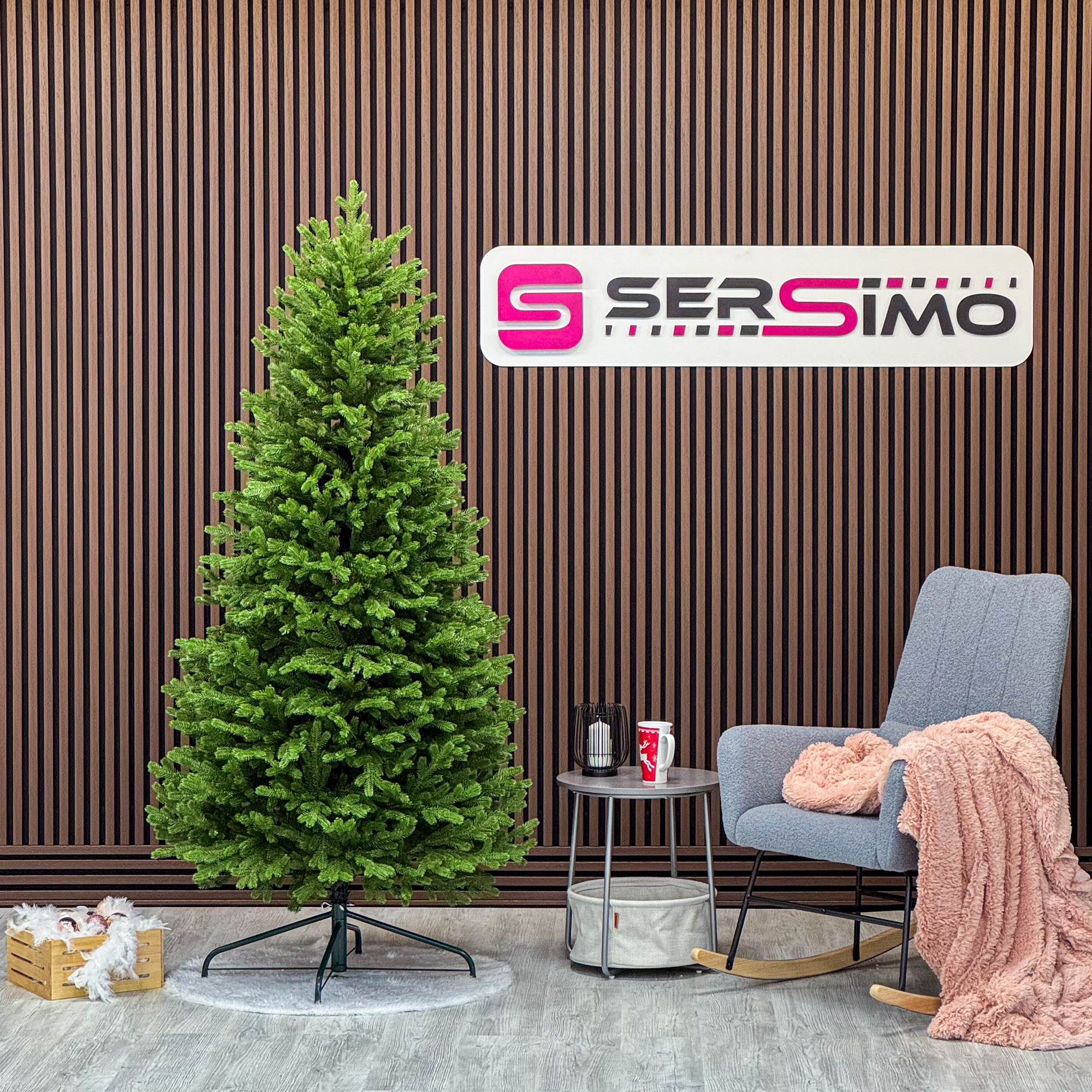 Brad artificial Sersimo, Alindra Elite, verde, integral 3D, 210 cm [6]