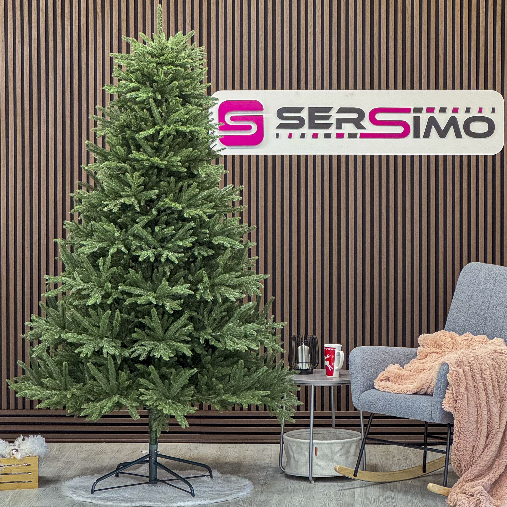 Brazi artificiali - Brad artificial Christmas Deluxe by Sersimo, Alpine, verde, integral 3D, 230 cm