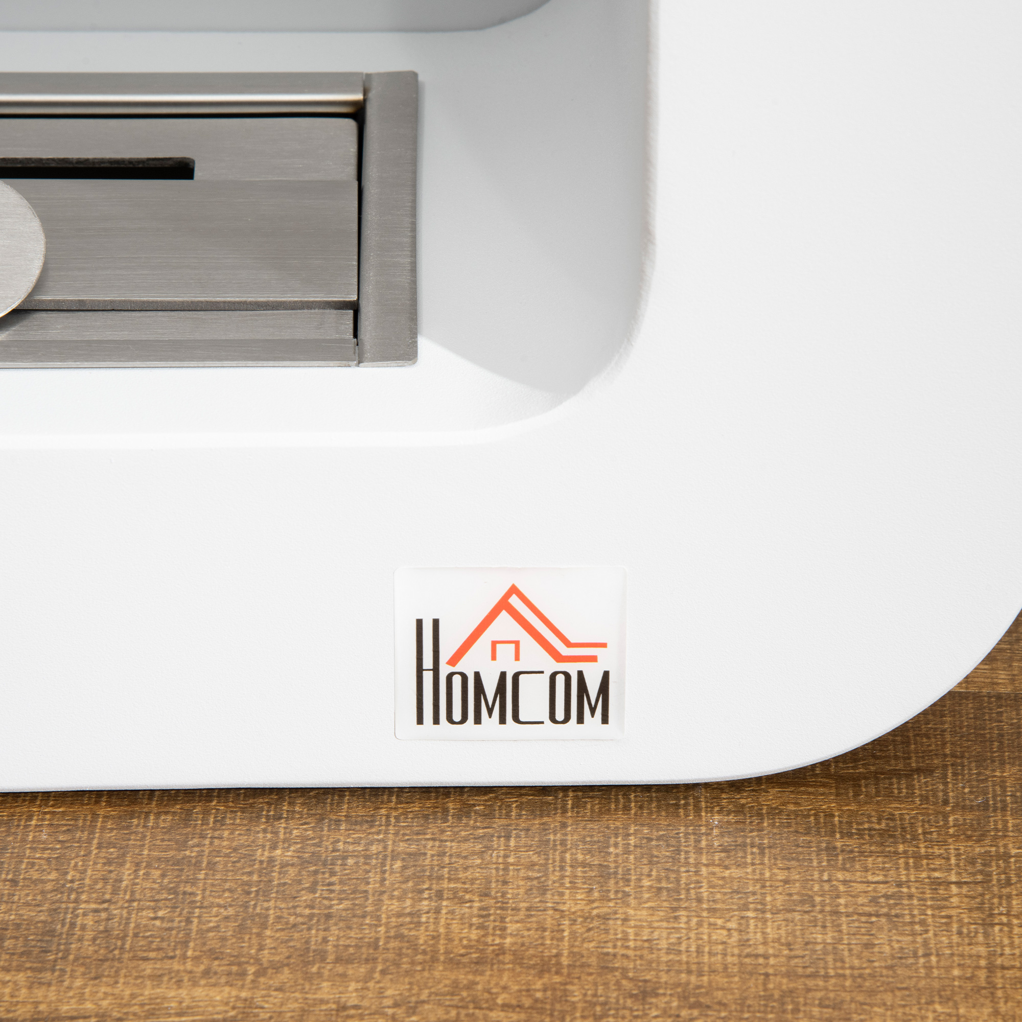  Semineu cu bioetanol montat pe perete , din metal, ardere de 2,5 ore, cu rezervor de 1 l si capac de 20 m², 48x18x48cm, alb [8]