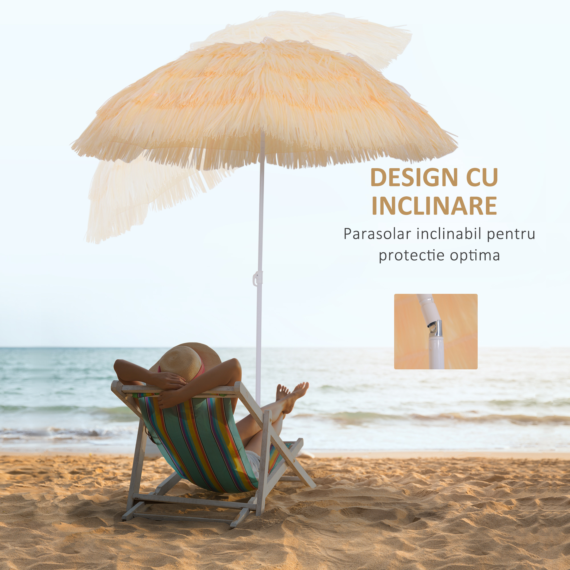  Umbrela Portabila pentru Gradina/Mare, Impermeabila [5]