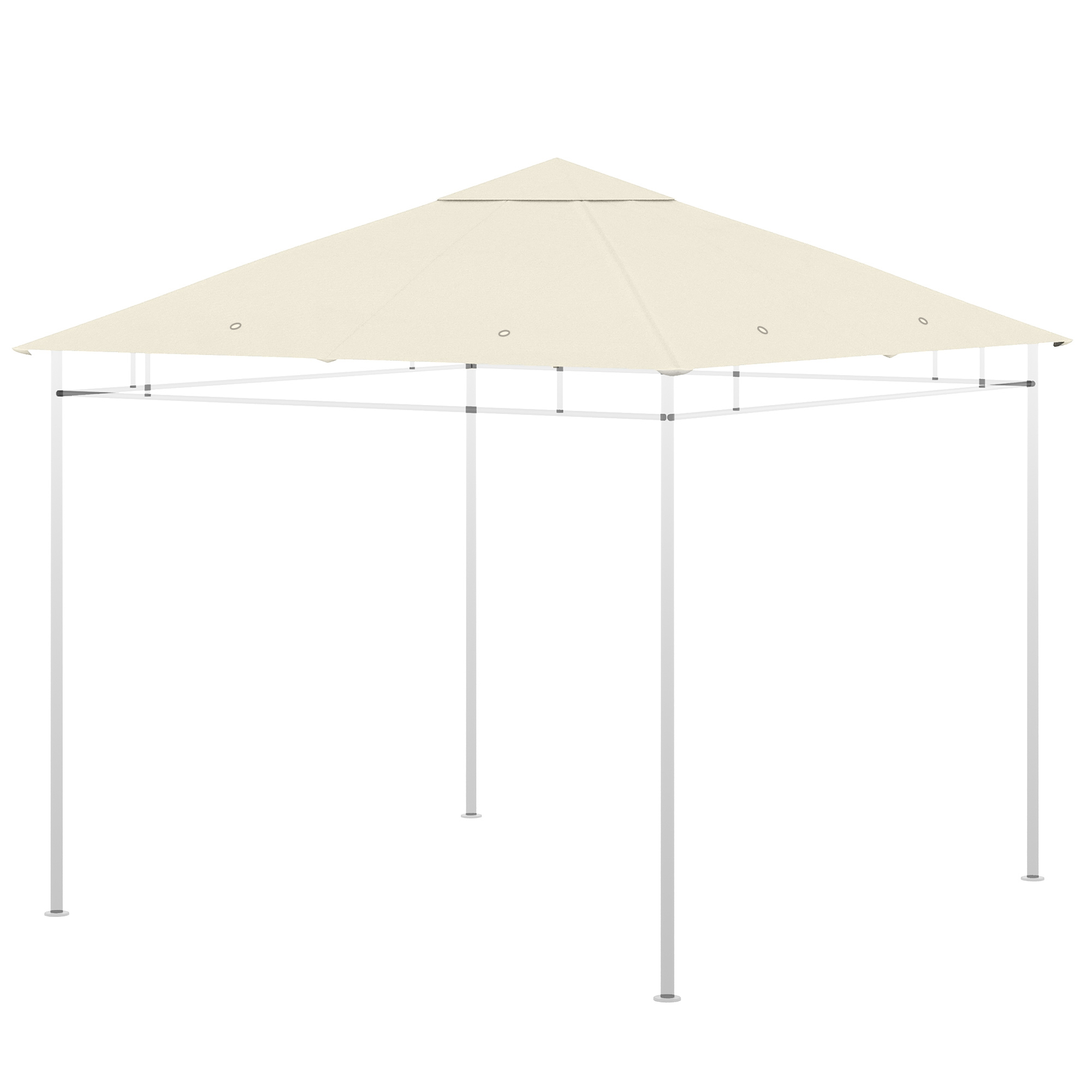 Gradina & balcon -  Tetto di Ricambio Telo Sostitutivo per Gazebo Traspirante 3x3m