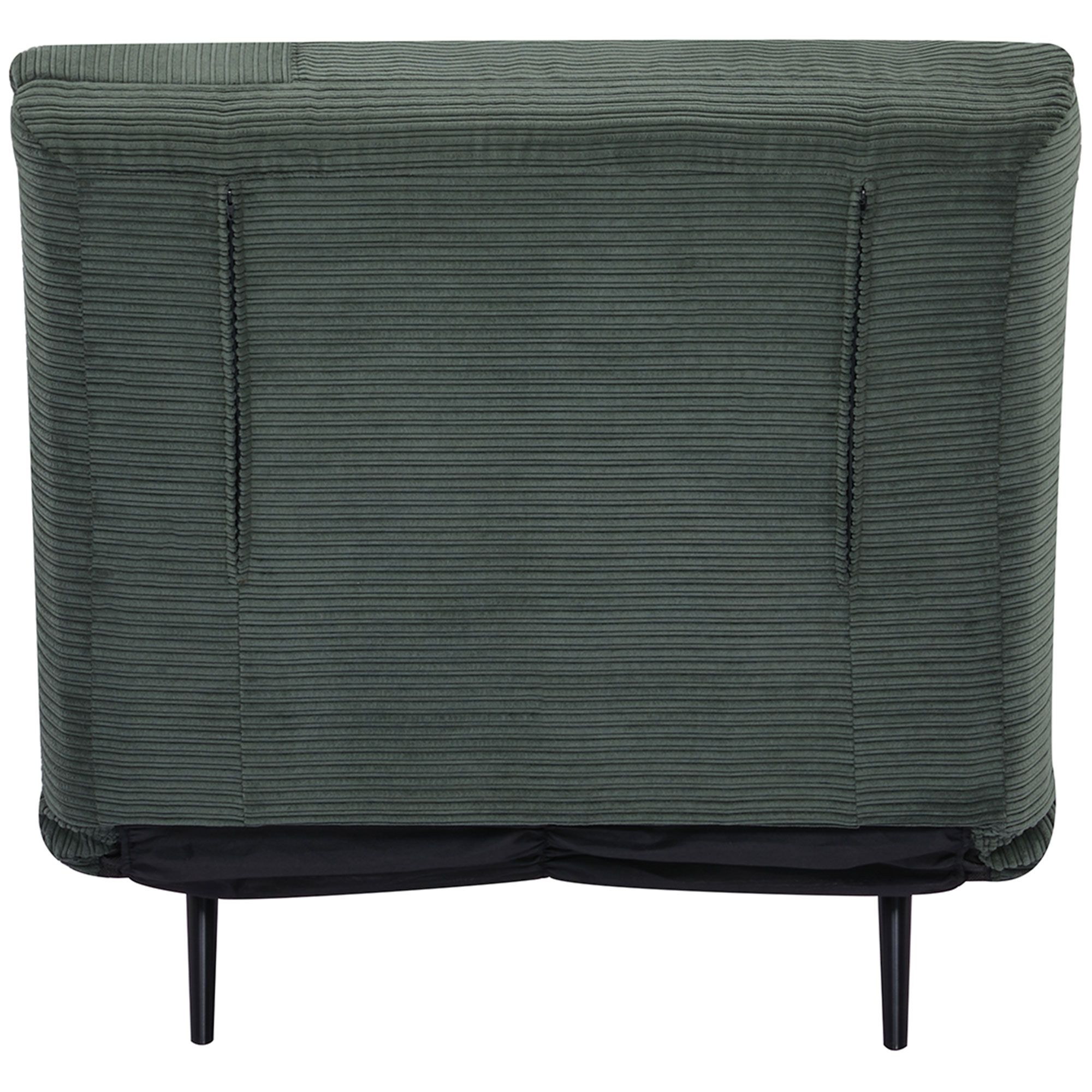  Fotoliu Pat 2 in 1 reglabil pe 3 niveluri cu sezut foarte mare si captuseala din spuma, structura din lemn, otel si efect catifea verde [8]