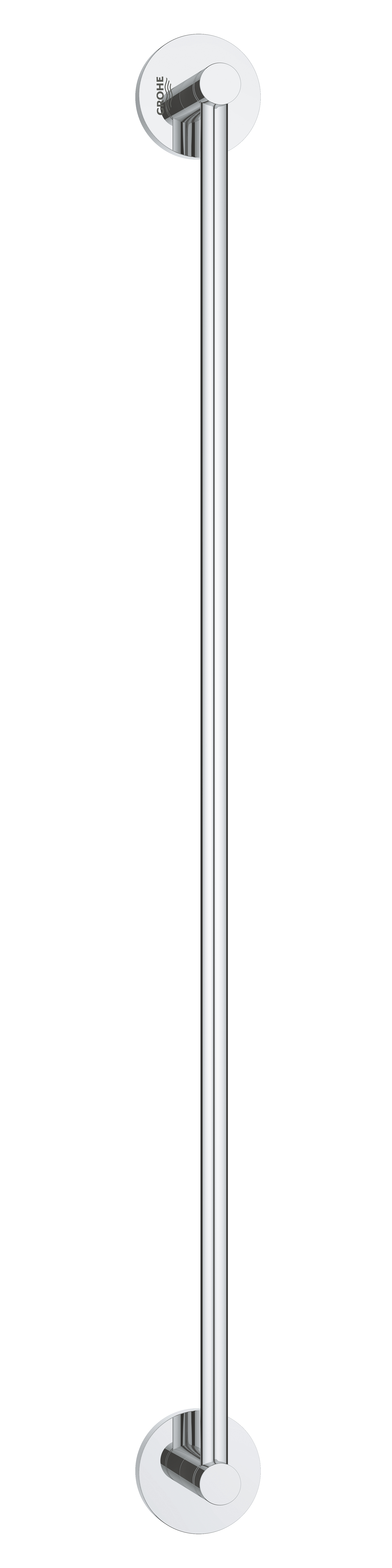 Bara prosop Grohe 40366001, 600 mm, 60 mm, 2 orificii instalare, 1 rafturi, pe perete, metal, posibiltiate lipire, Crom [1]