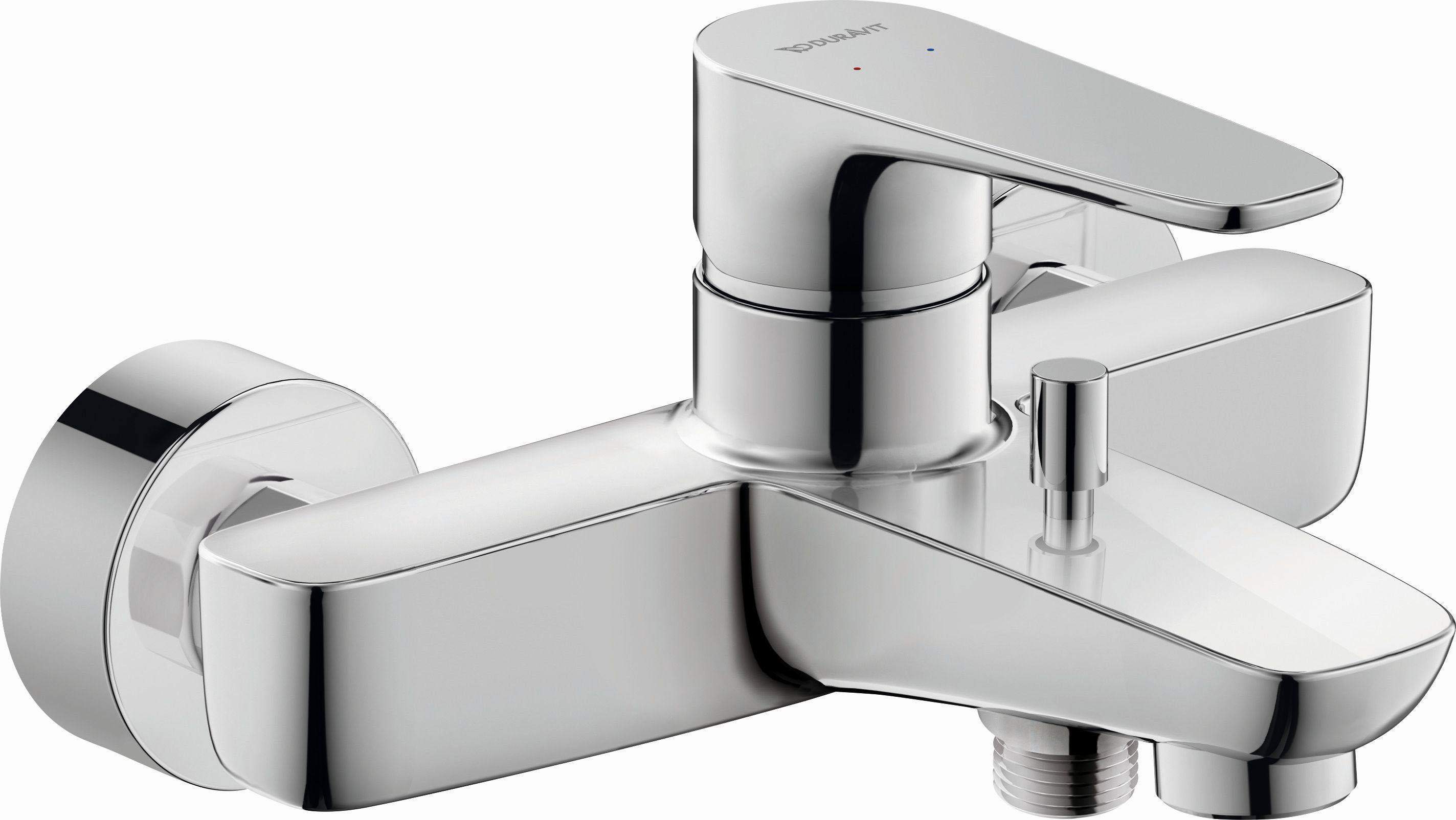 Baterii sanitare - Baterie cada Duravit B15230000010, B.1, montaj pe perete, tip incastrare aparent, tip comanda monocomanda, crom