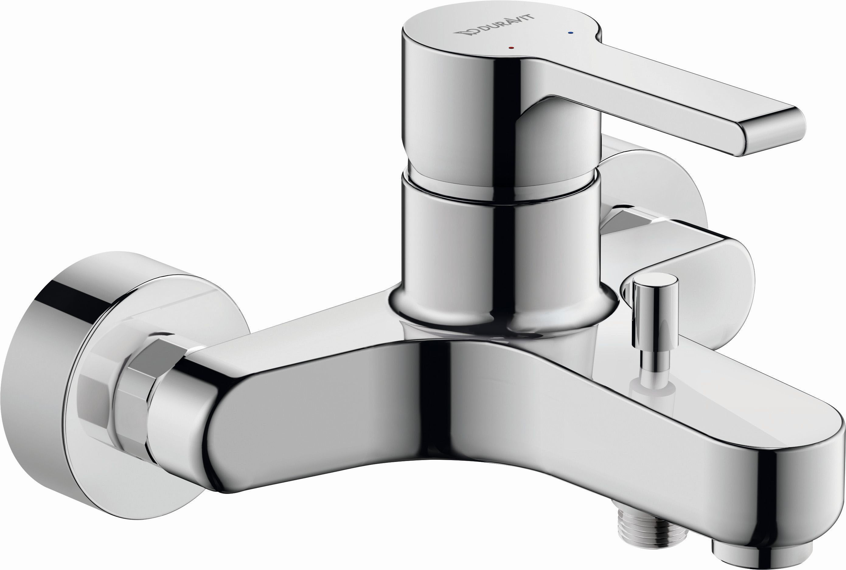 Baterii sanitare - Baterie cada Duravit B25230000010, B.2, montaj pe perete, tip incastrare aparent, tip comanda monocomanda, crom
