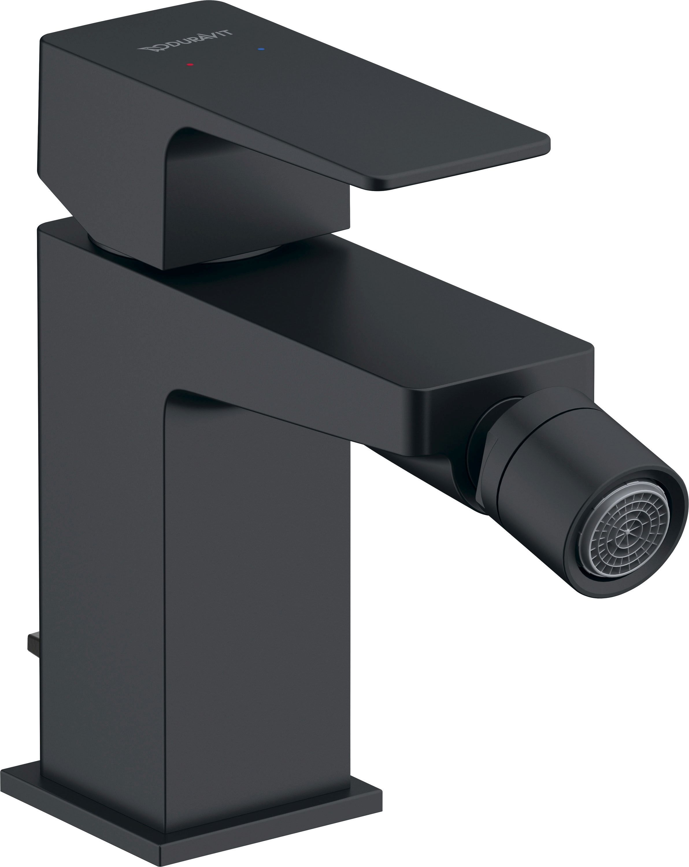 Baterii sanitare - Baterie bideu Duravit MH2400001046, Manhattan, tip comanda monocomanda, marime s, tip instalare pe bideu, negru